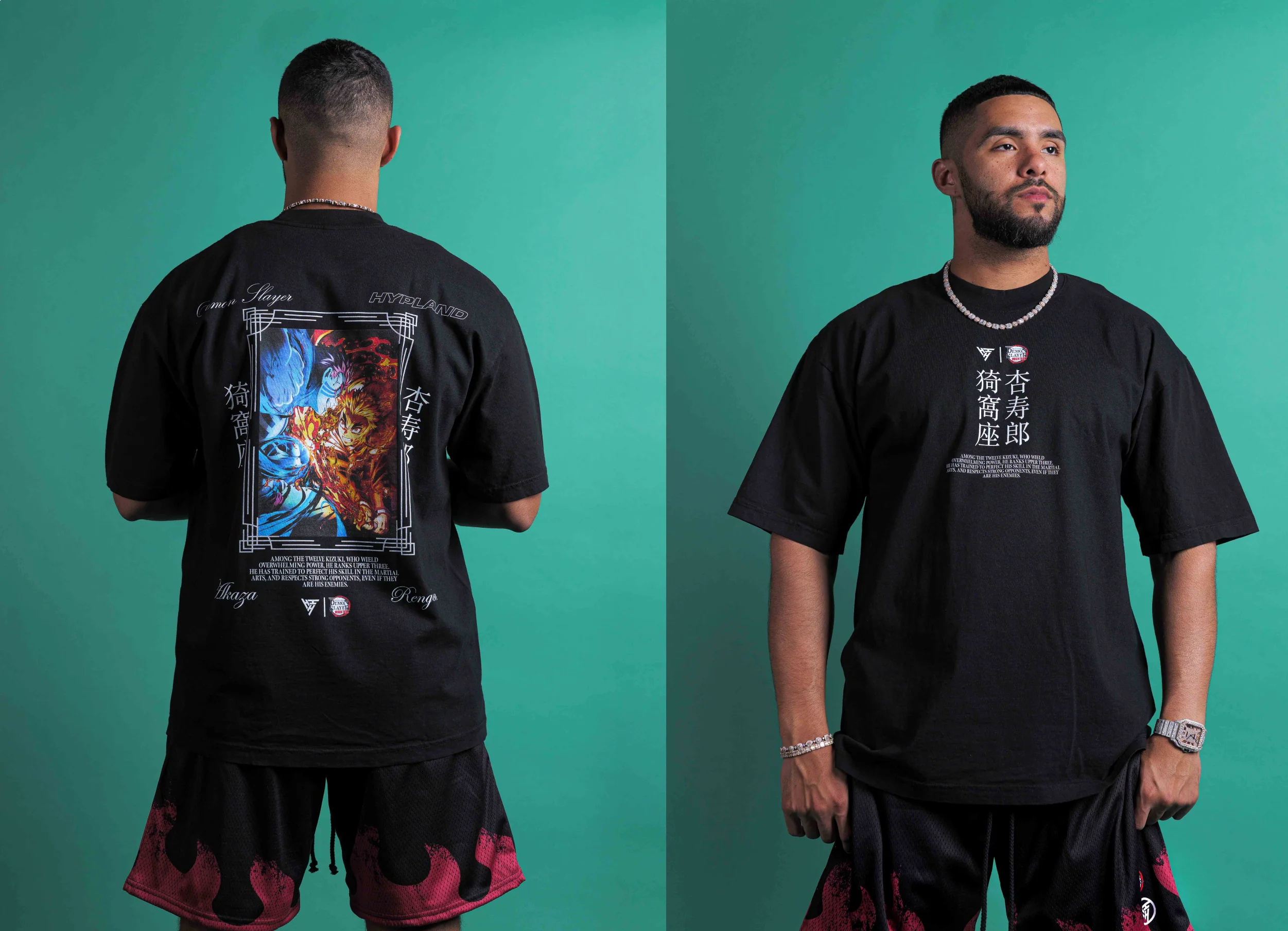 DEMON SLAYER VERSUS FACE OFF SHIRT (BLACK) - Image 3
