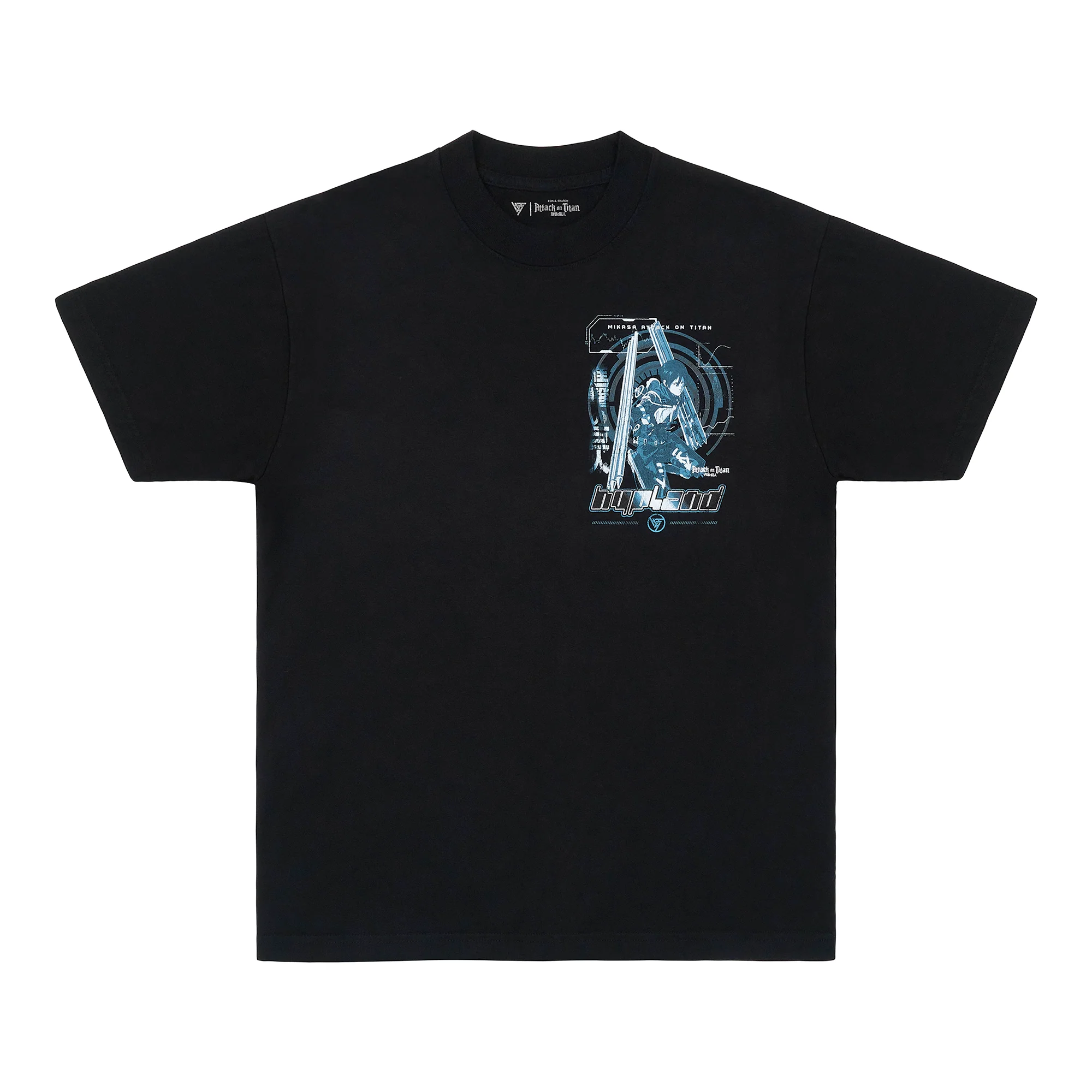 AOT MIKASA BATTLE SHIRT (BLACK) - Image 2