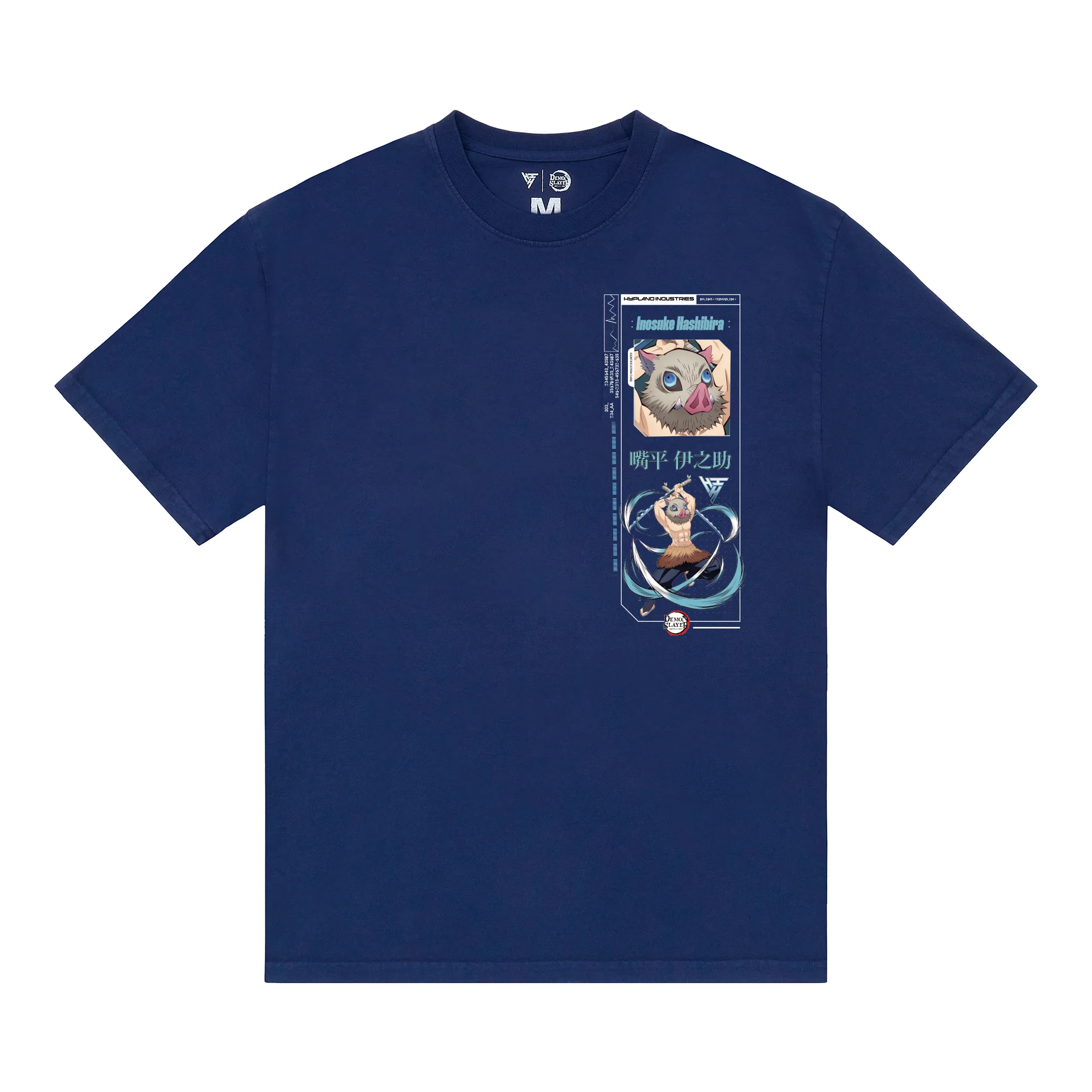 DEMON SLAYER INOSUKE SLICE SHIRT (NAVY) - Image 2