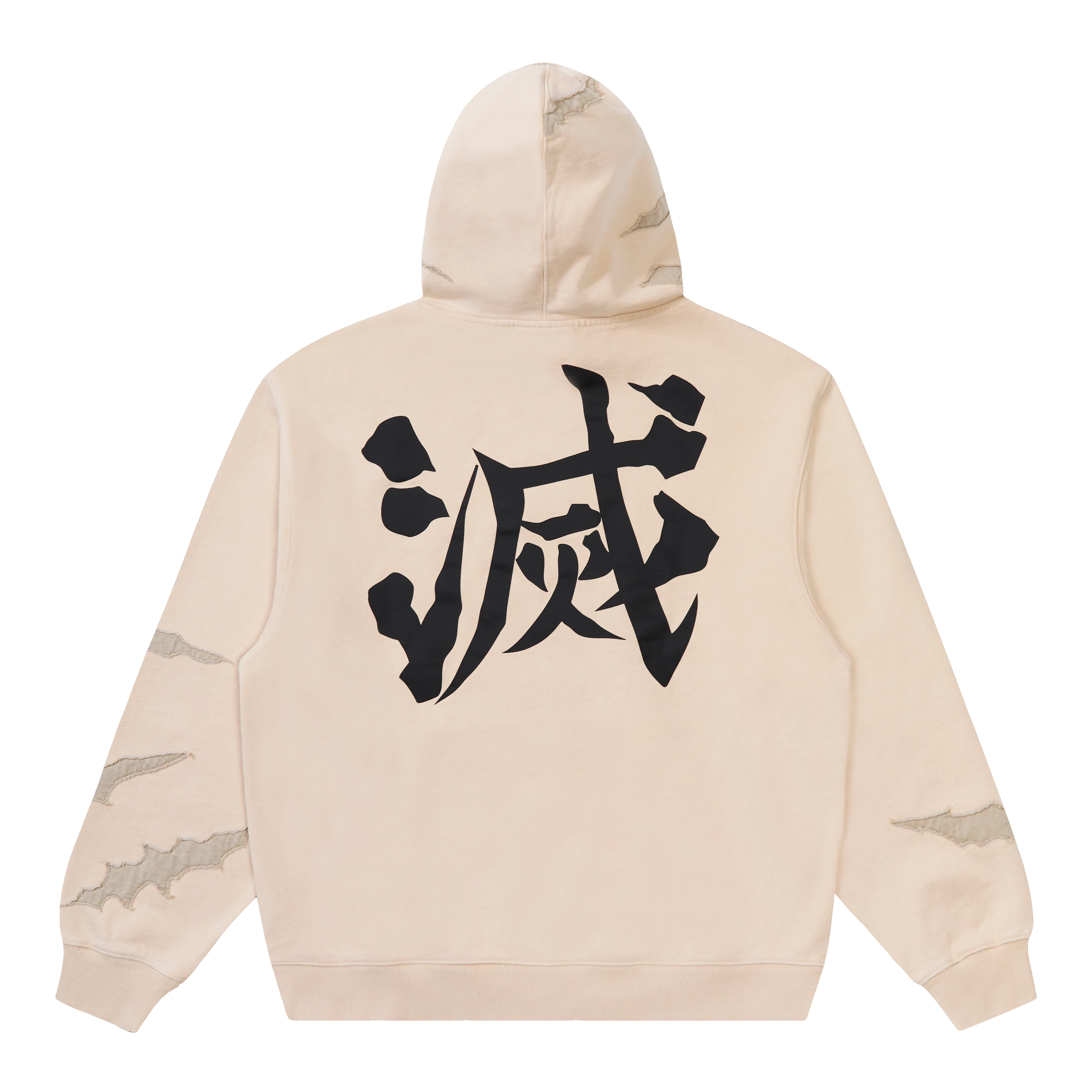 DEMON SLAYER SANEMI SCAR HOODIE (CREAM) - Image 2