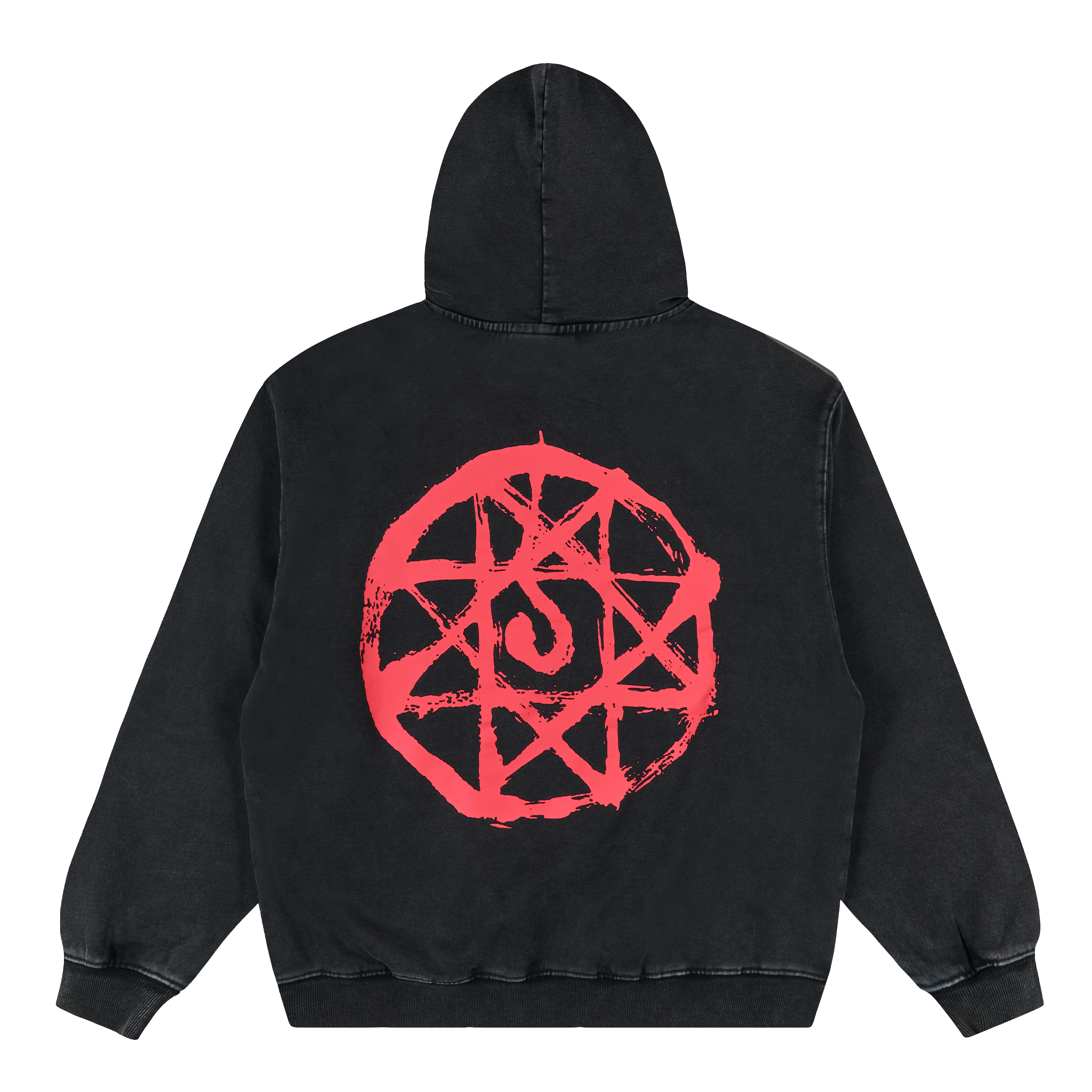 FMAB AL BLOOD SEAL HOODIE (WASHED BLACK) *PRE ORDER* - Image 2