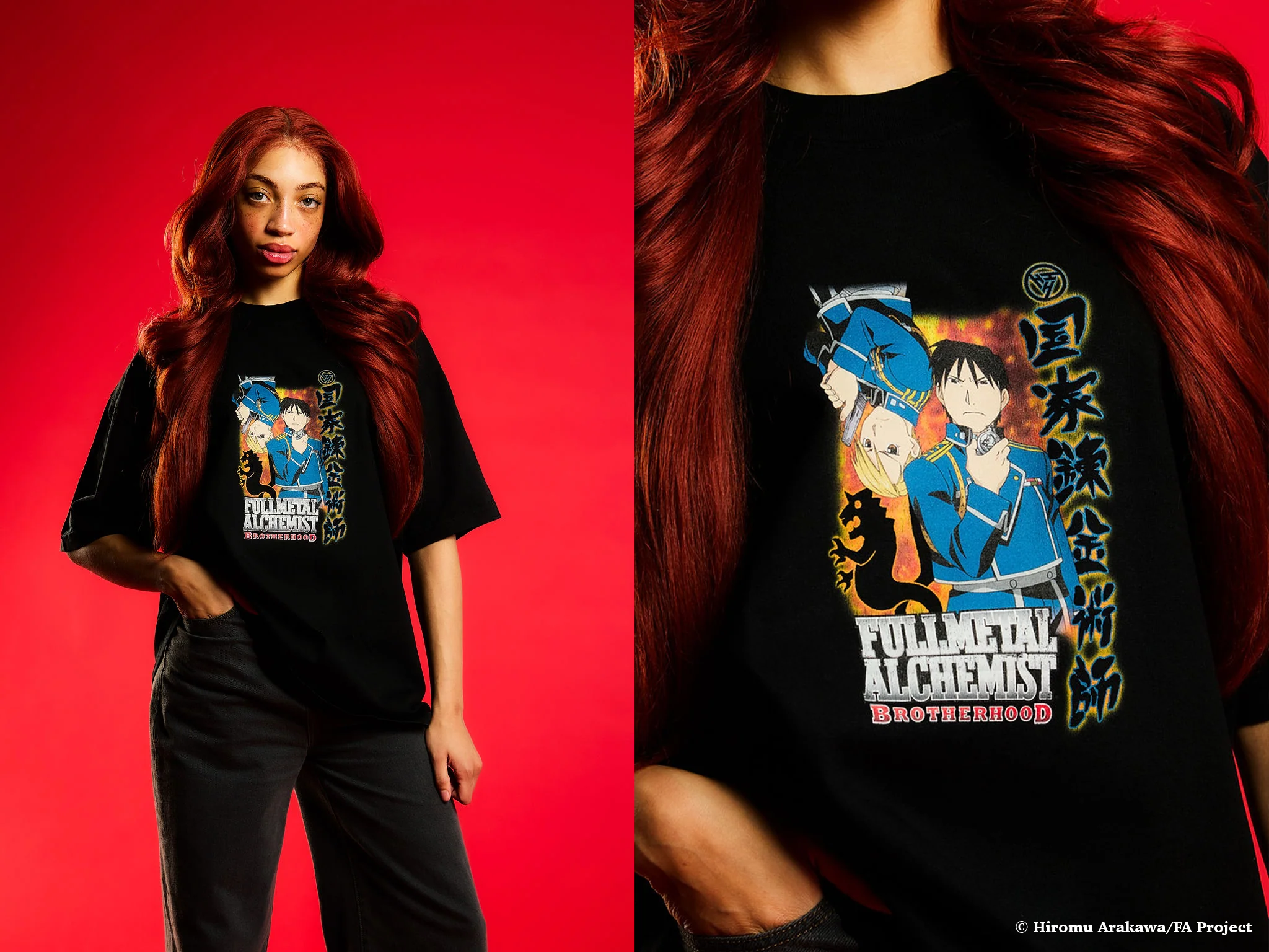 FMAB FLAME SHIRT (BLACK) - Image 2