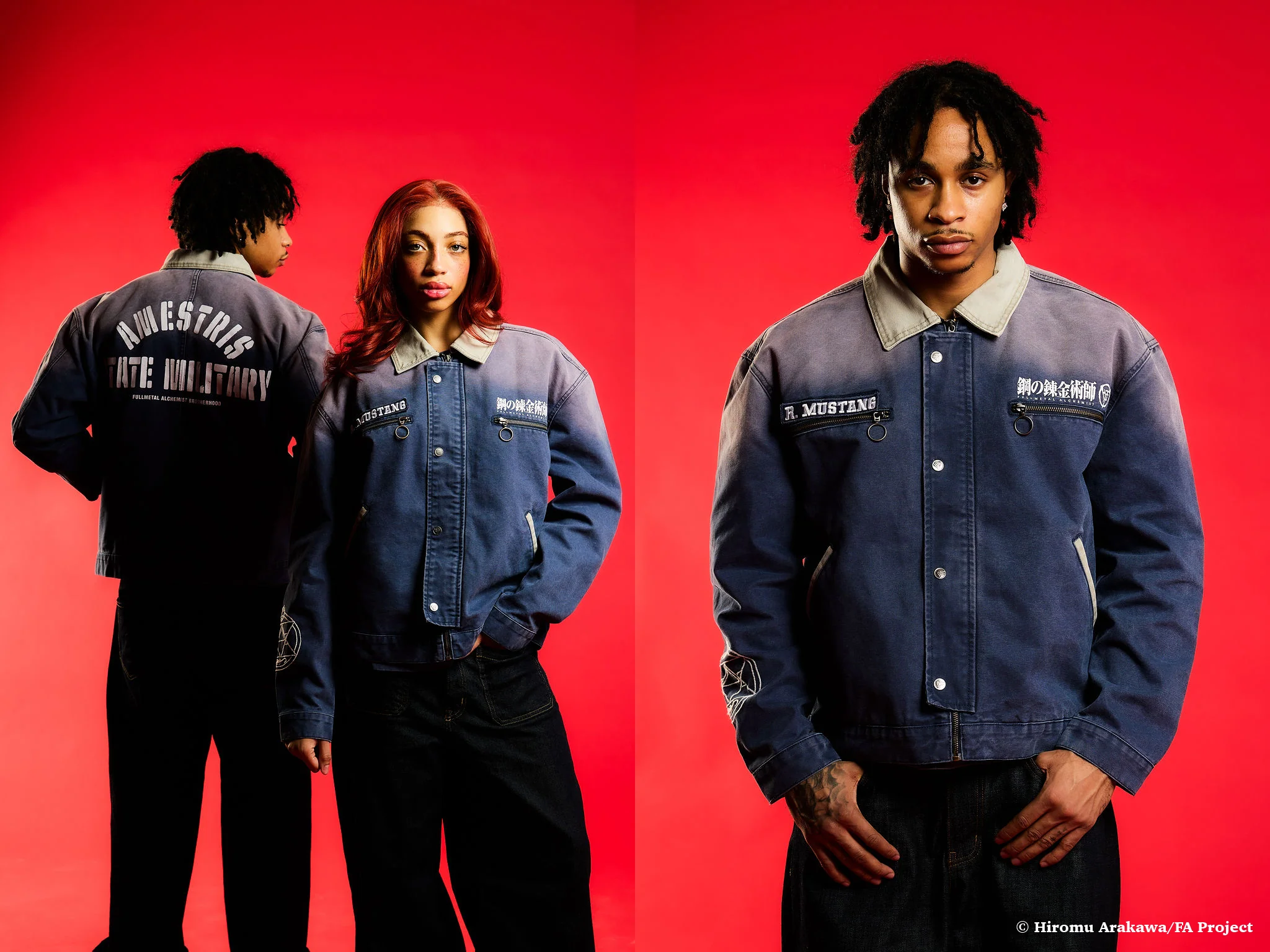 FMAB MUSTANG TRUCKER JACKET (NAVY) *PRE ORDER* - Image 3