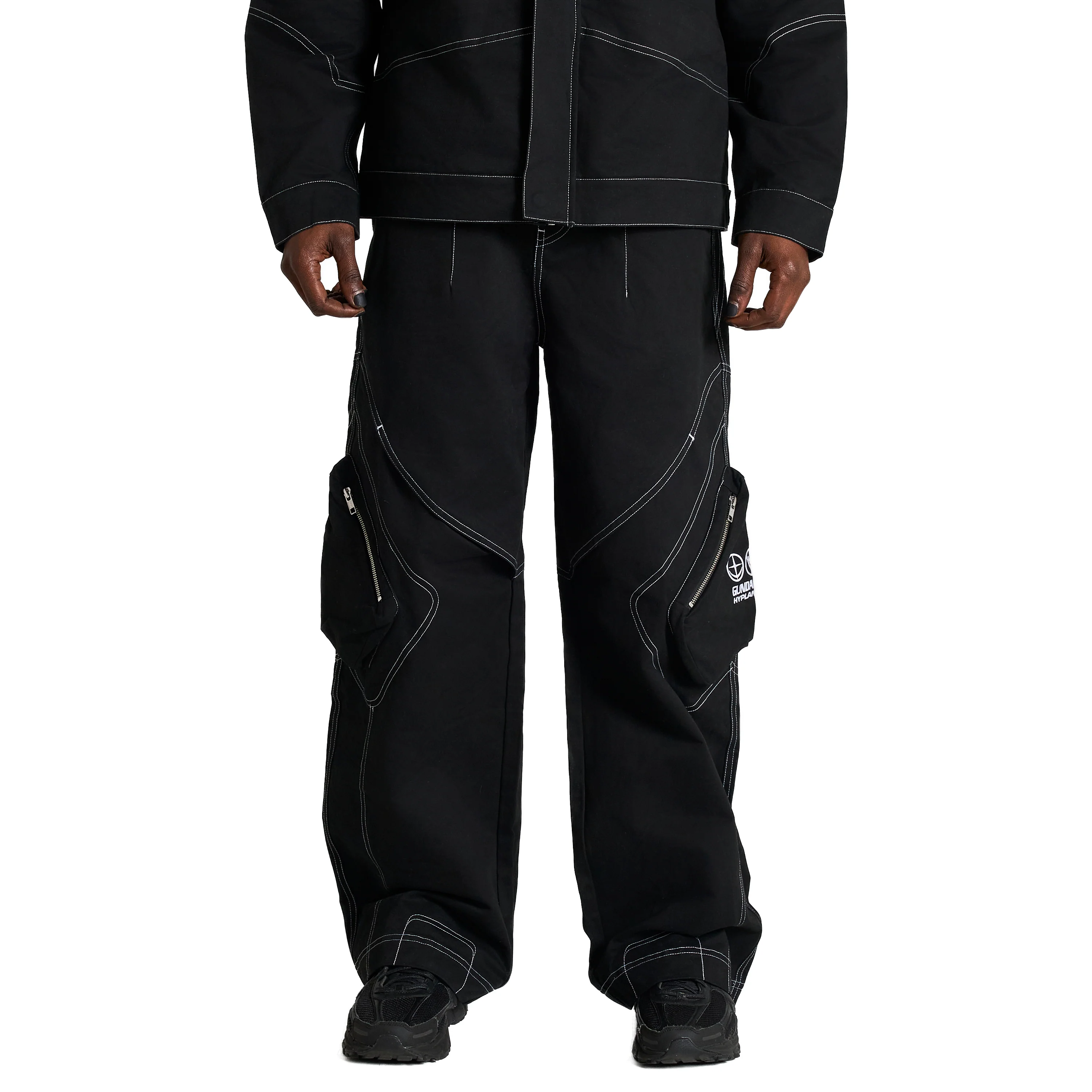 GUNDAM BRUSHED TWILL PANTS (BLACK) - Image 3