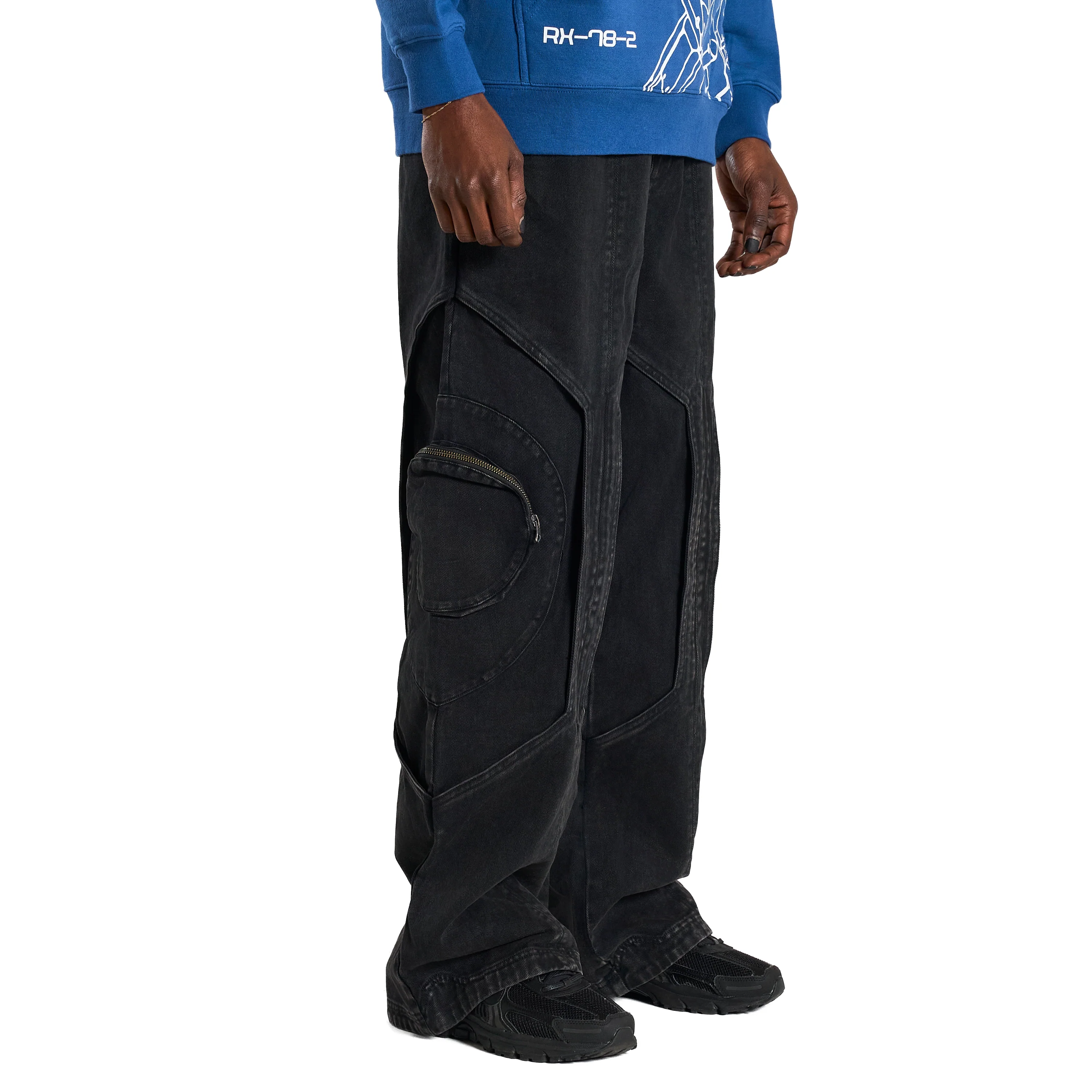 GUNDAM FLIGHT PANEL PANTS (VINTAGE BLACK) - Image 4