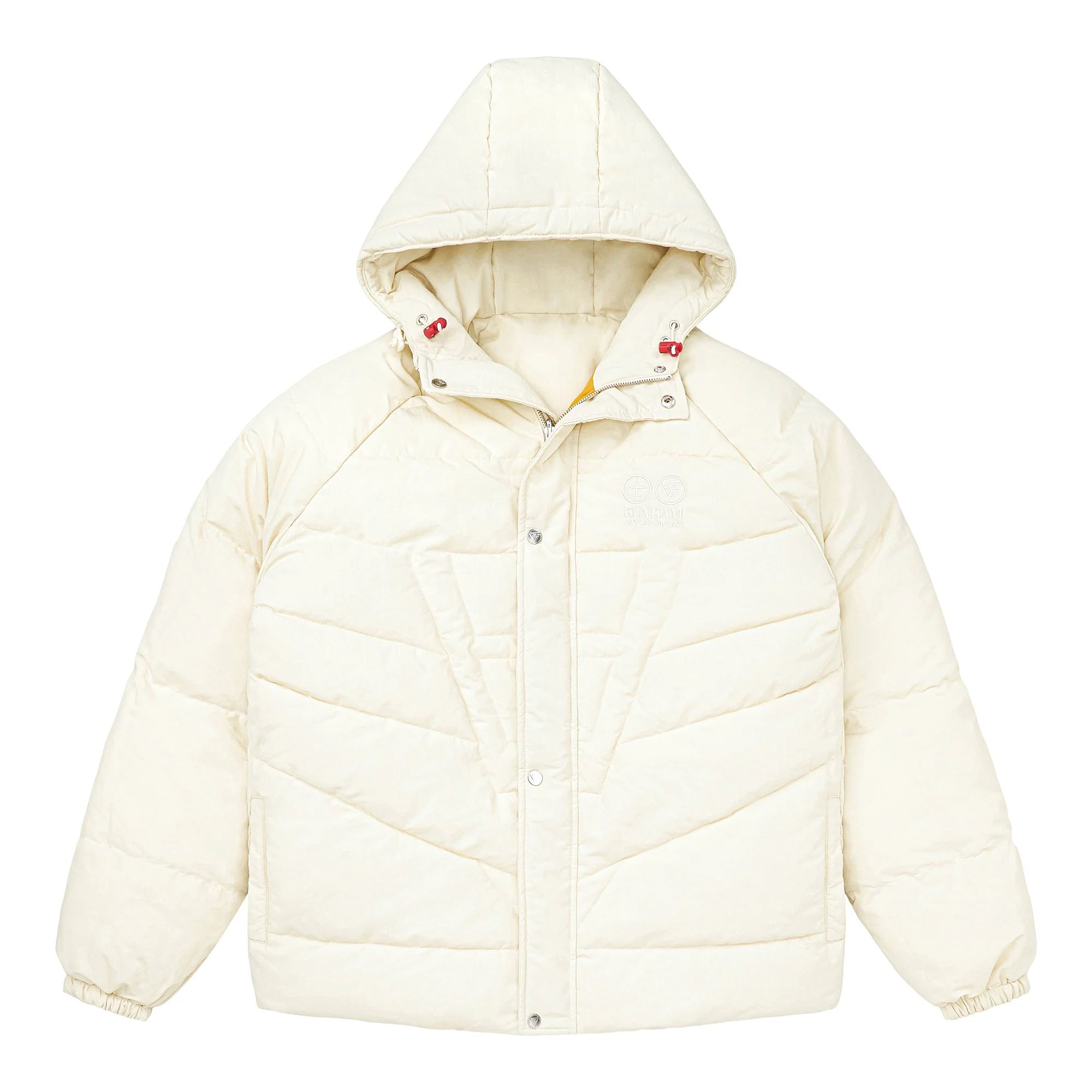 GUNDAM RX-78-2 REVERSIBLE PUFFER JACKET (WHITE) - Image 3