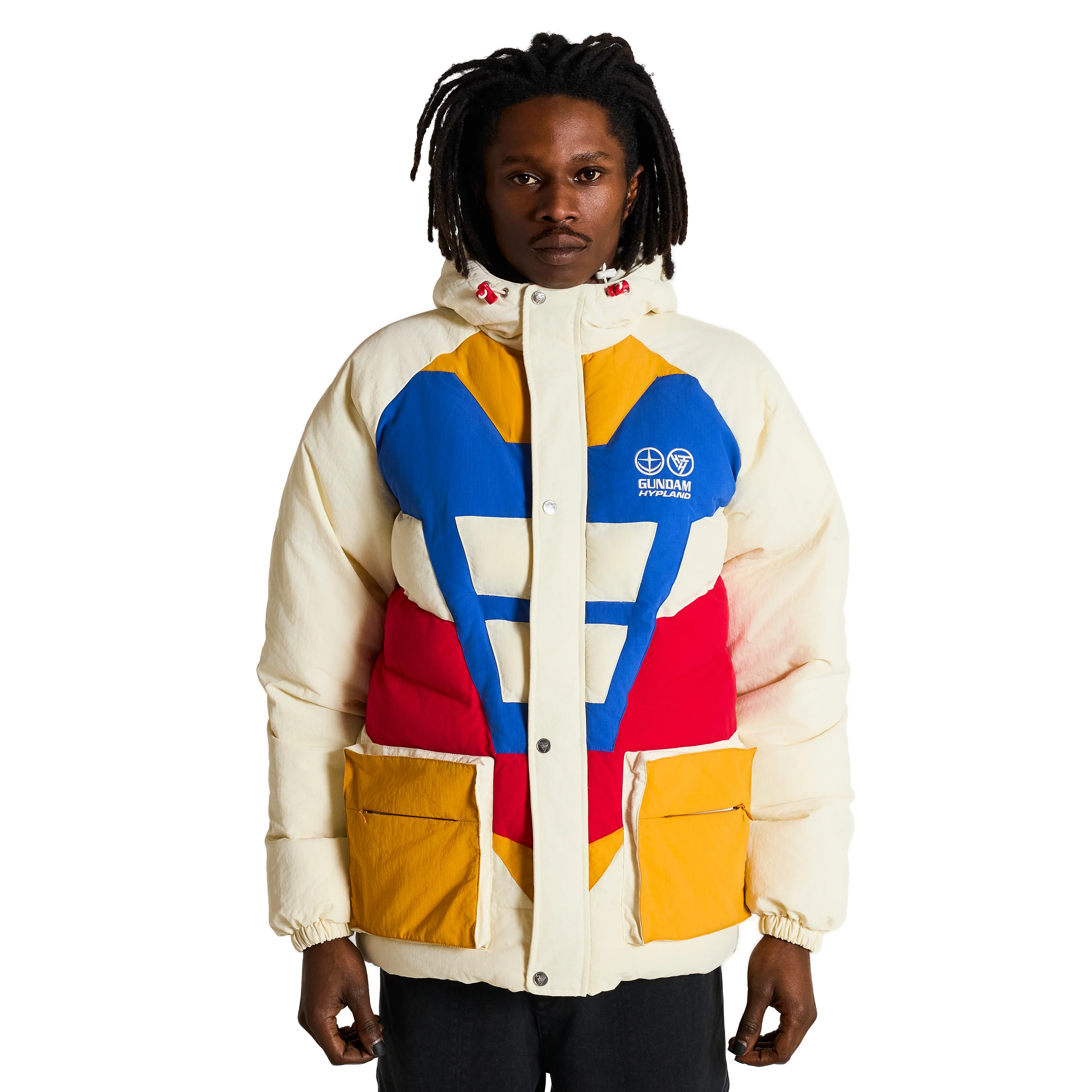 GUNDAM RX-78-2 REVERSIBLE PUFFER JACKET (WHITE) - Image 5