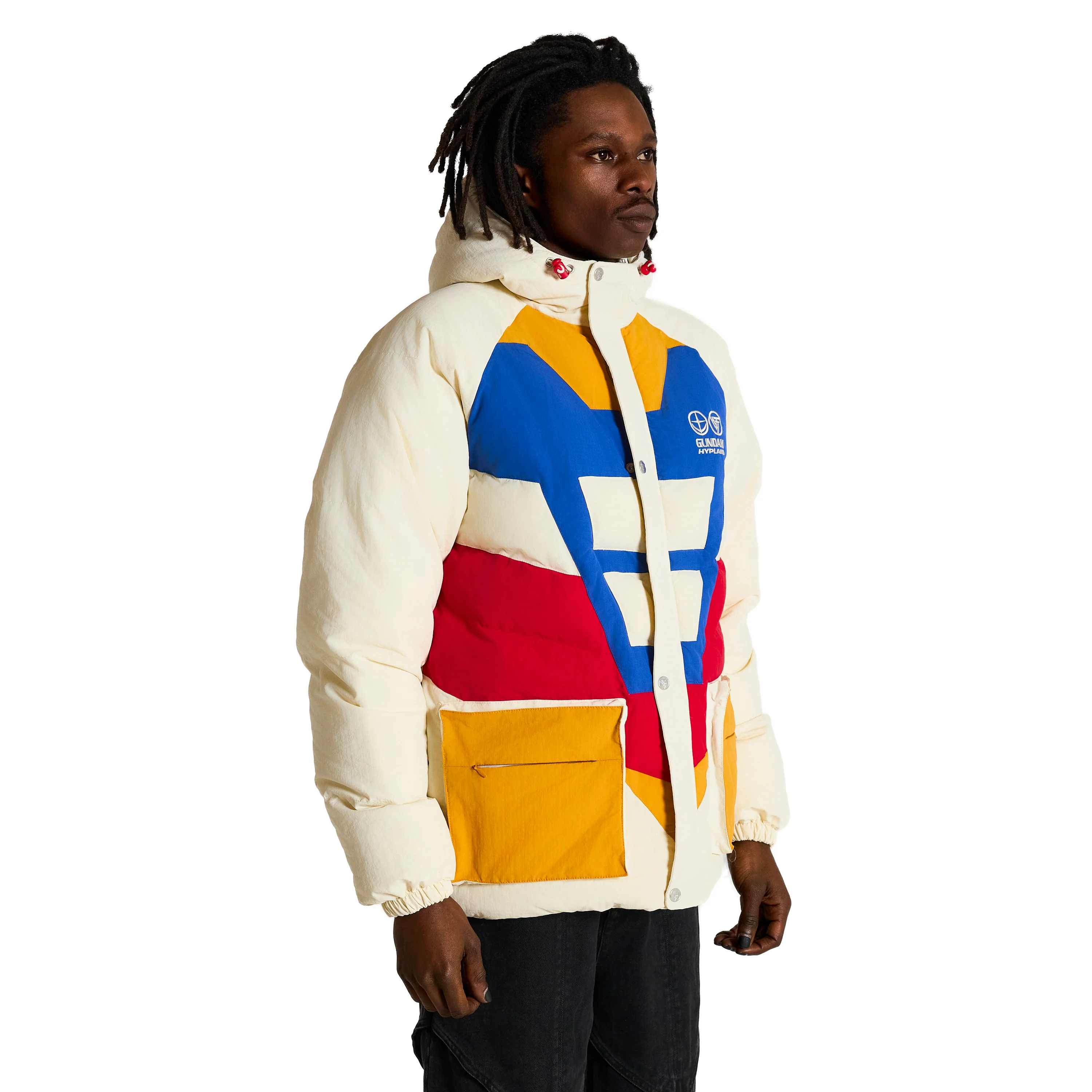 GUNDAM RX-78-2 REVERSIBLE PUFFER JACKET (WHITE) - Image 6