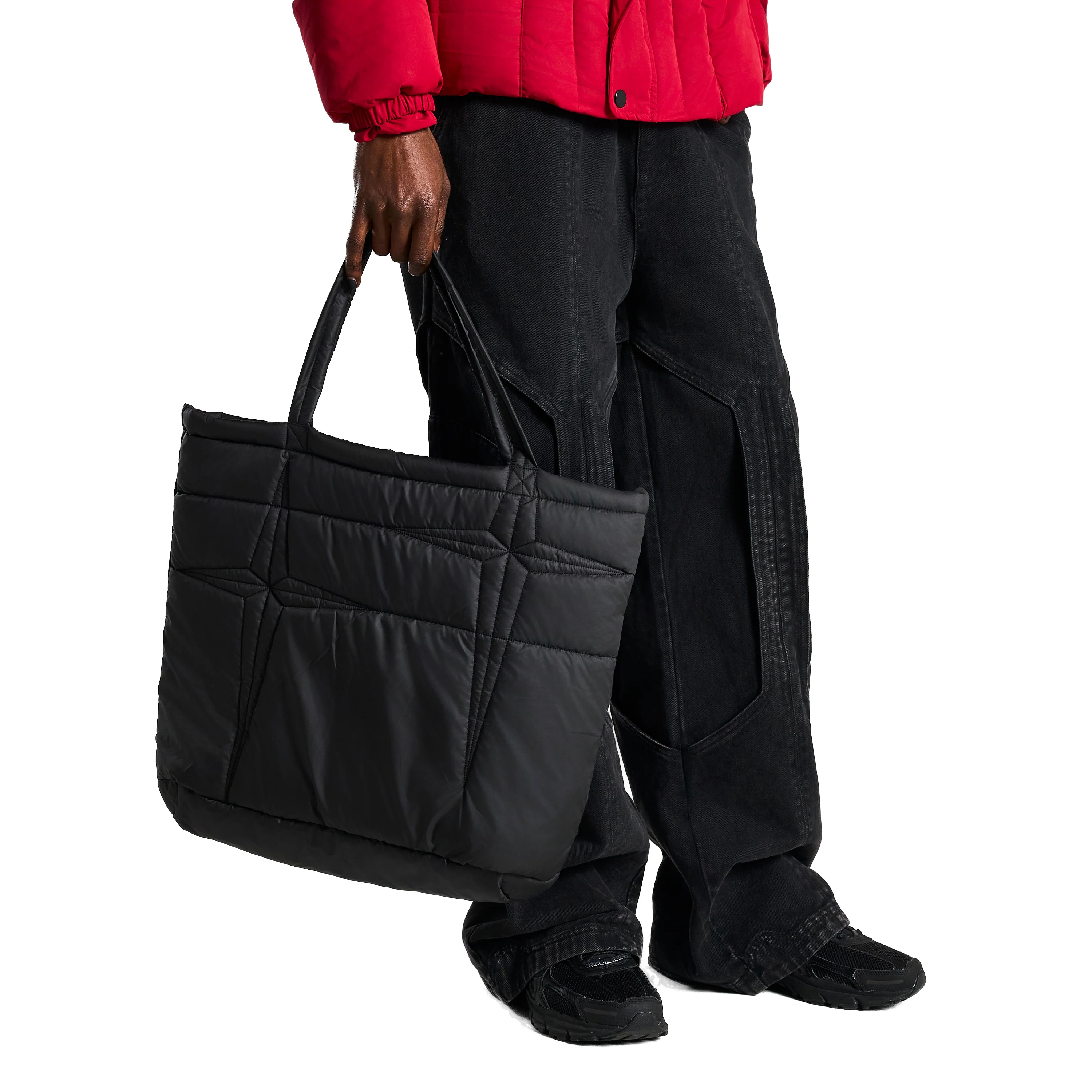 GUNDAM STARS PUFFER BAG (BLACK) - Image 3