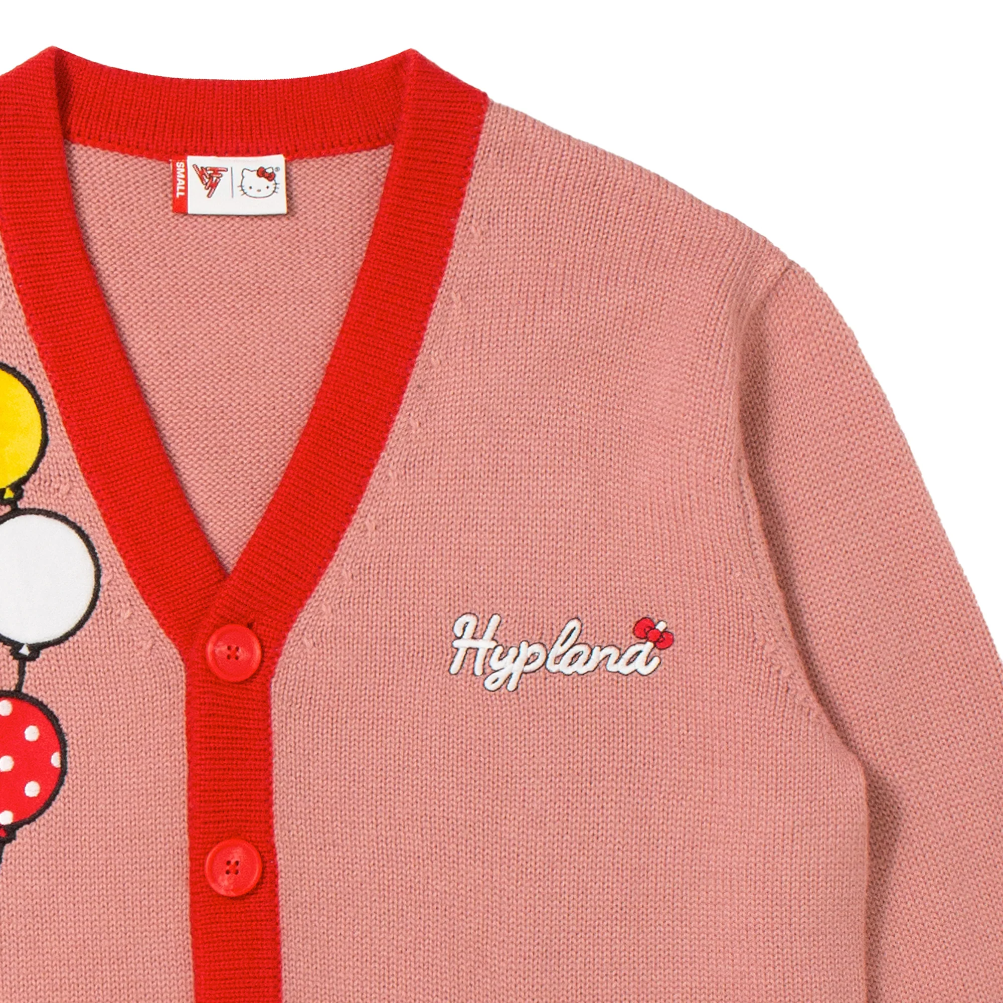 HELLO KITTY BALLOONS KNIT CARDIGAN (PINK) - Image 3