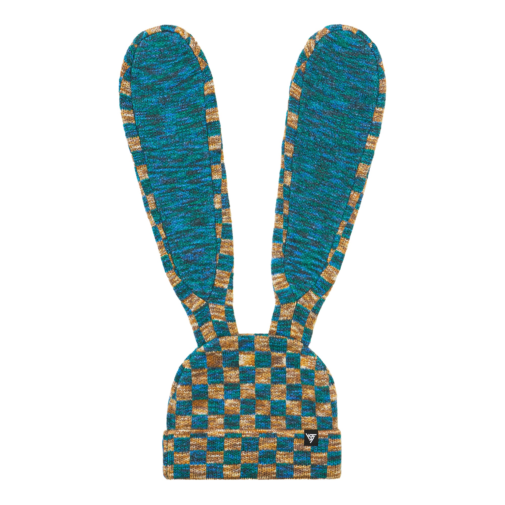 HYPLAND BUNNY BEANIE (BLUE CHECKER) - Image 2