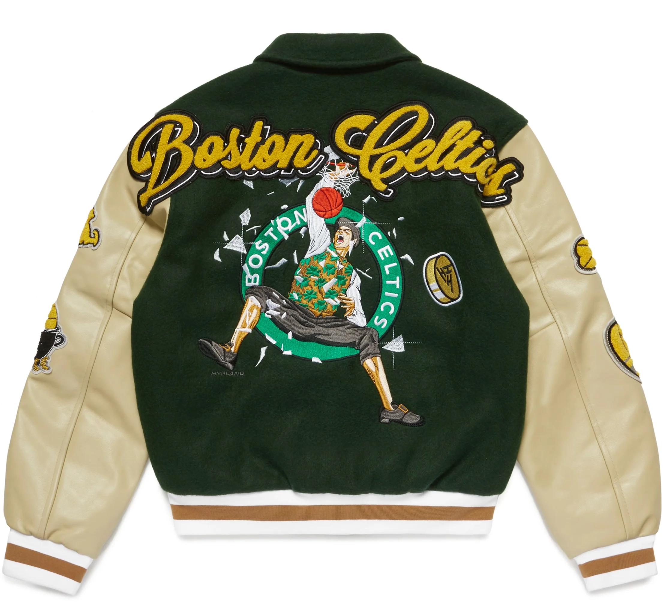 NBA BOSTON CELTICS VARSITY JACKET (GREEN) - Image 2