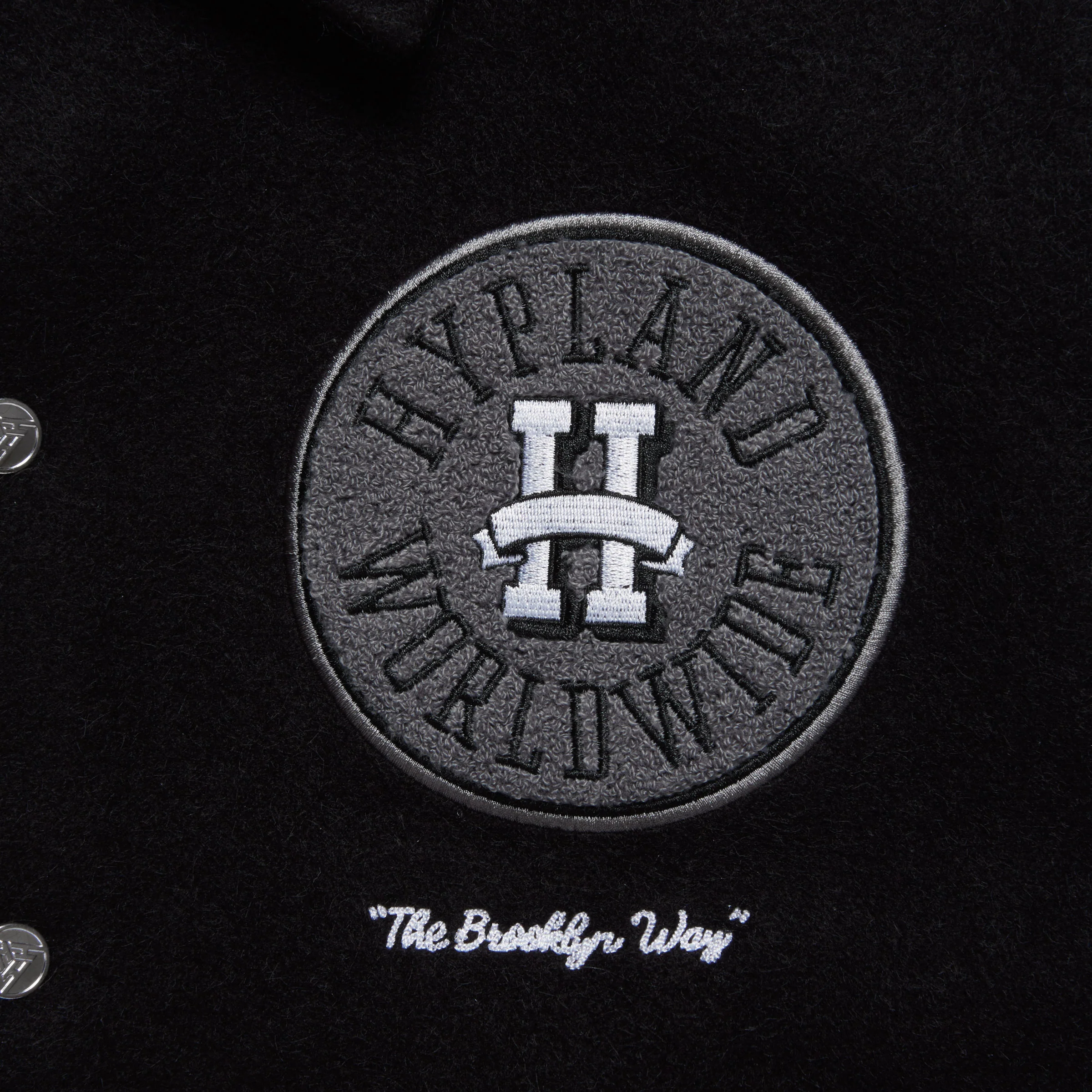 NBA BROOKLYN NETS VARSITY JACKET (BLACK) - Image 4