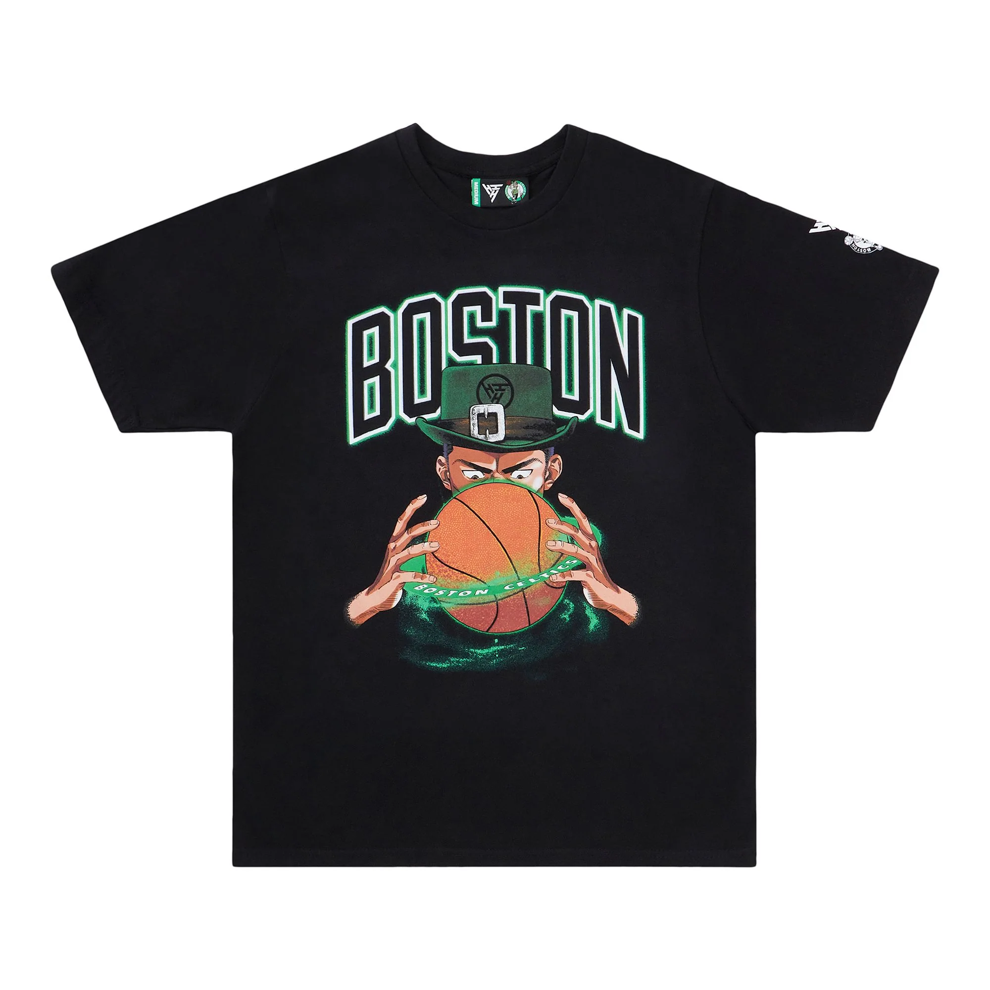 NBA BOSTON CELTICS ARC LOGO TSHIRT (BLACK)