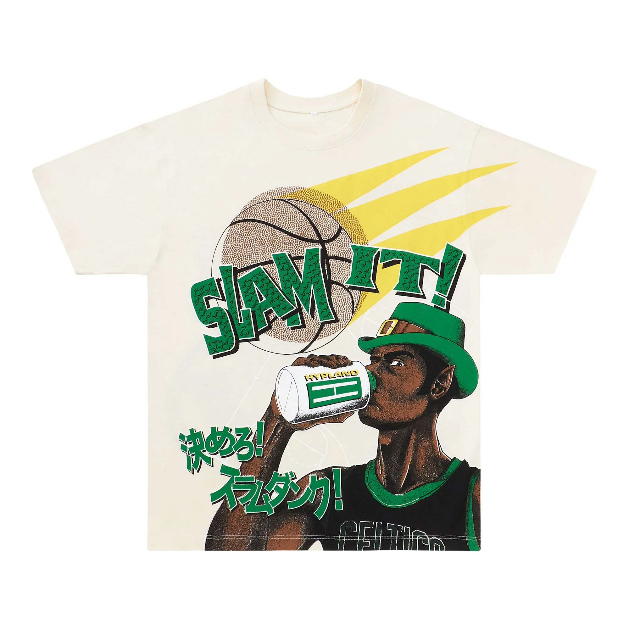 NBA BOSTON CELTICS SLAM IT TSHIRT (CREAM)