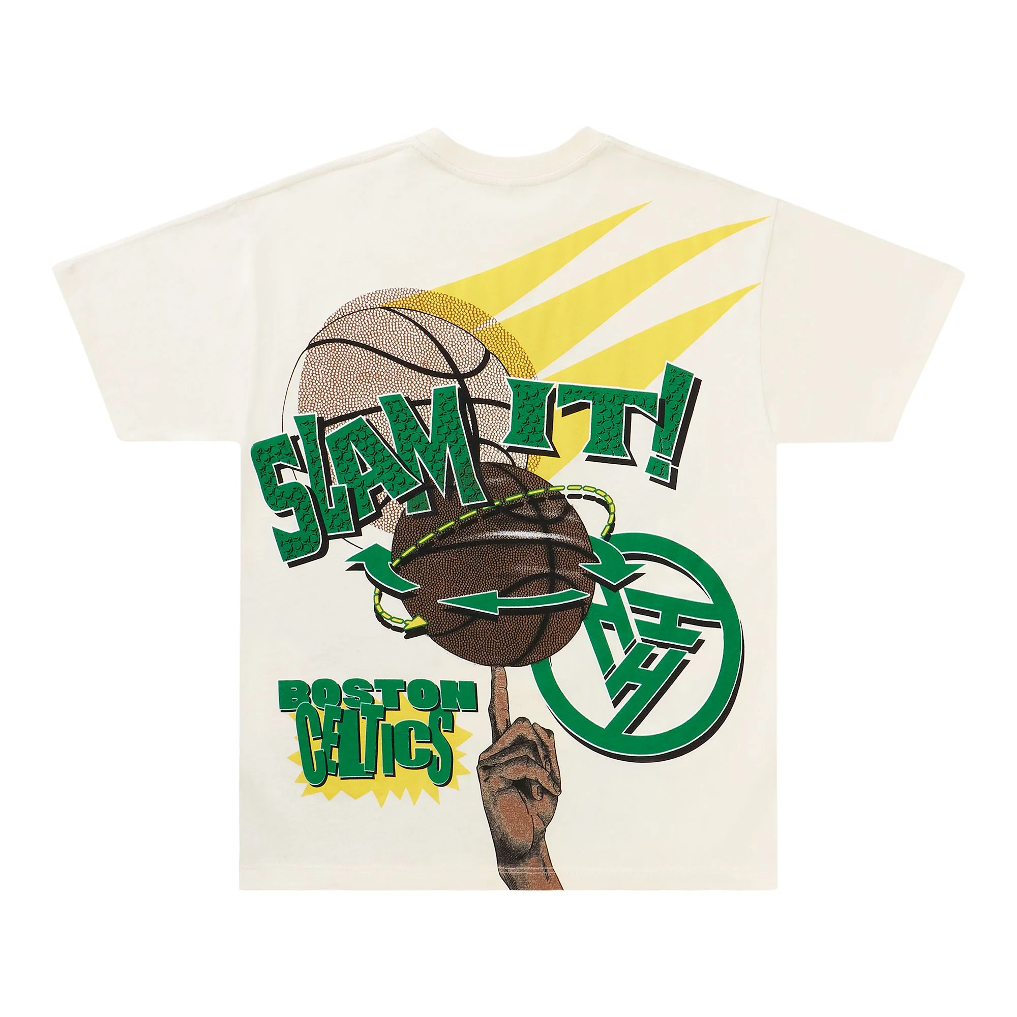 NBA BOSTON CELTICS SLAM IT TSHIRT (CREAM) - Image 2