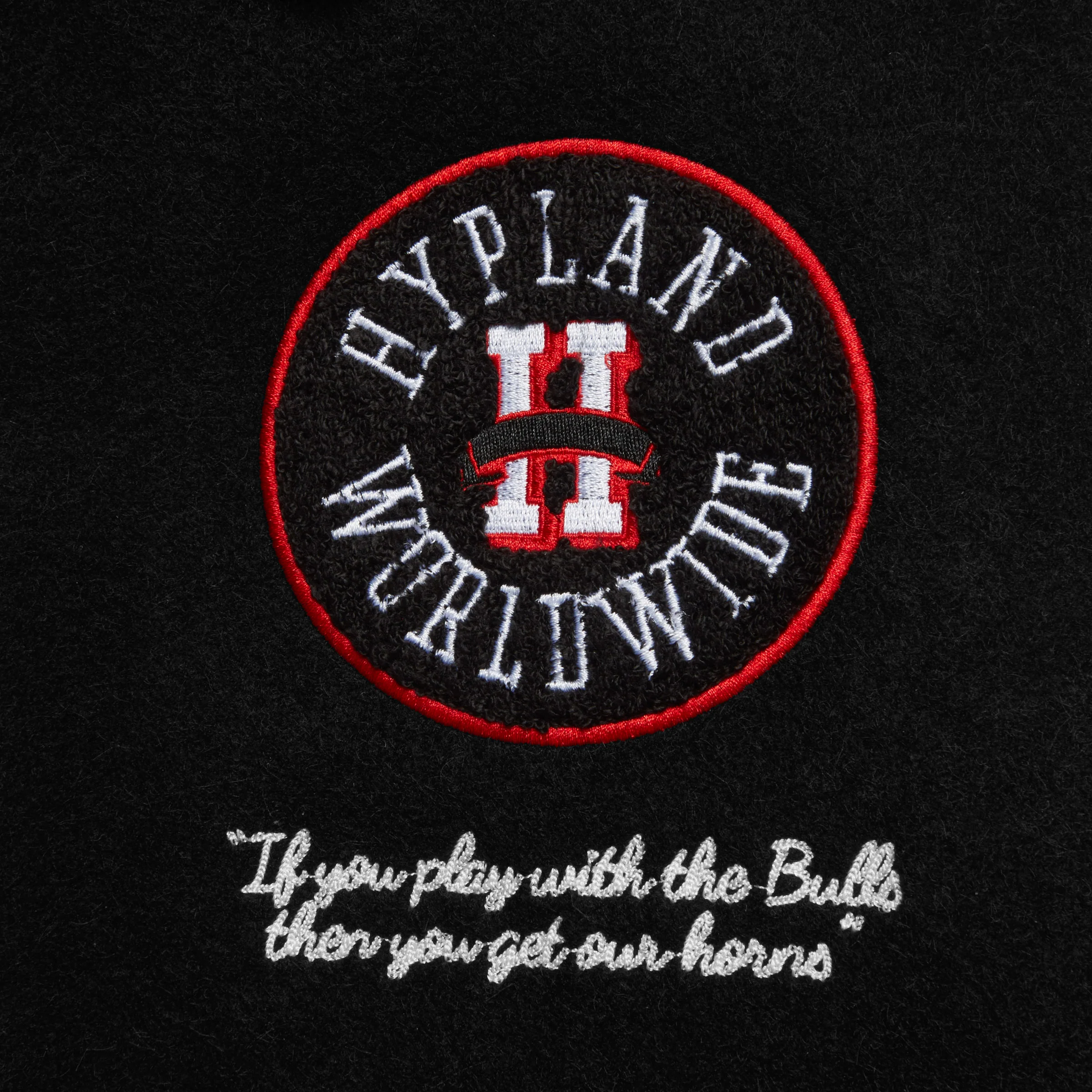 NBA CHICAGO BULLS VARSITY JACKET (BLACK) - Image 4