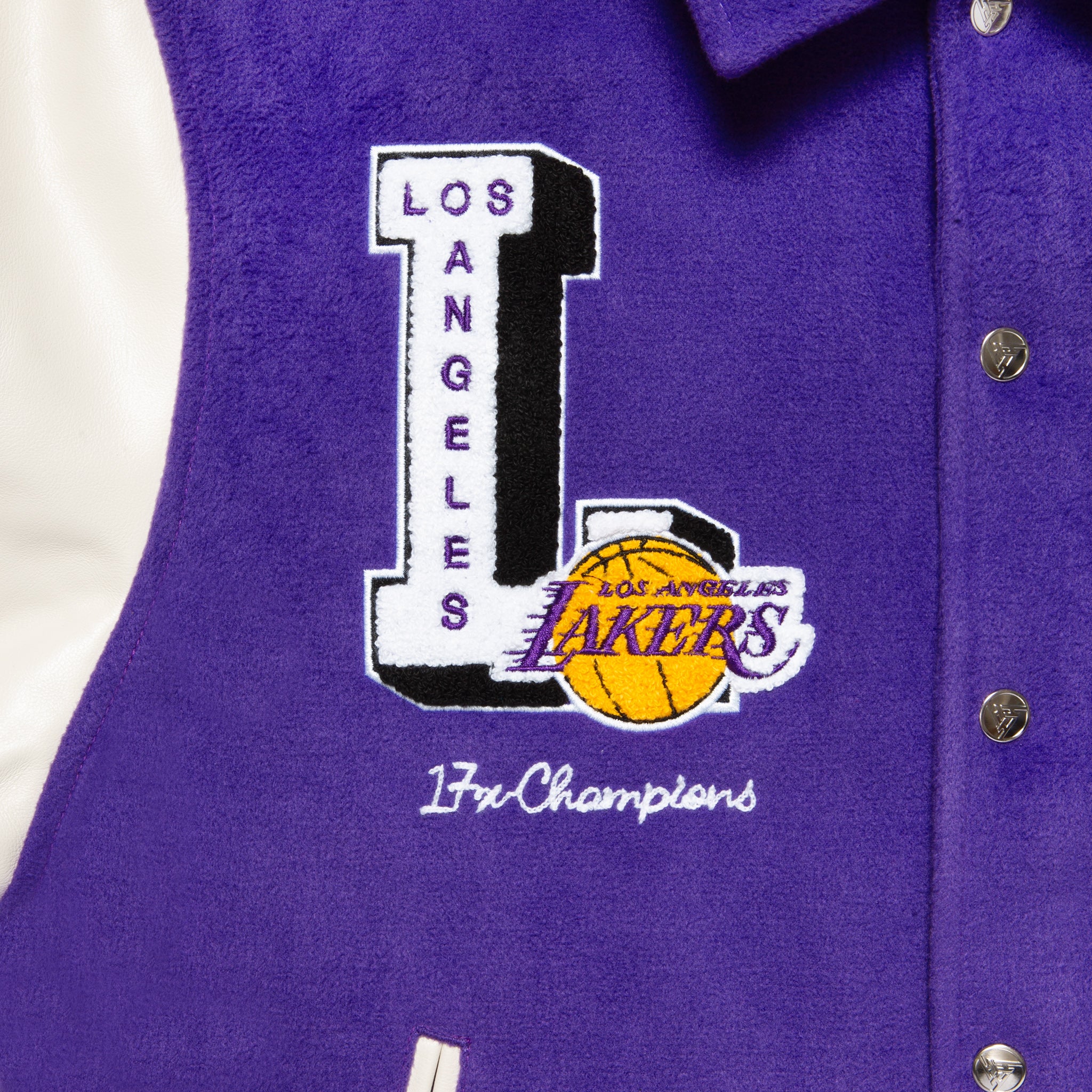 NBA LOS ANGELES LAKERS VARSITY JACKET (PURPLE) - Image 4
