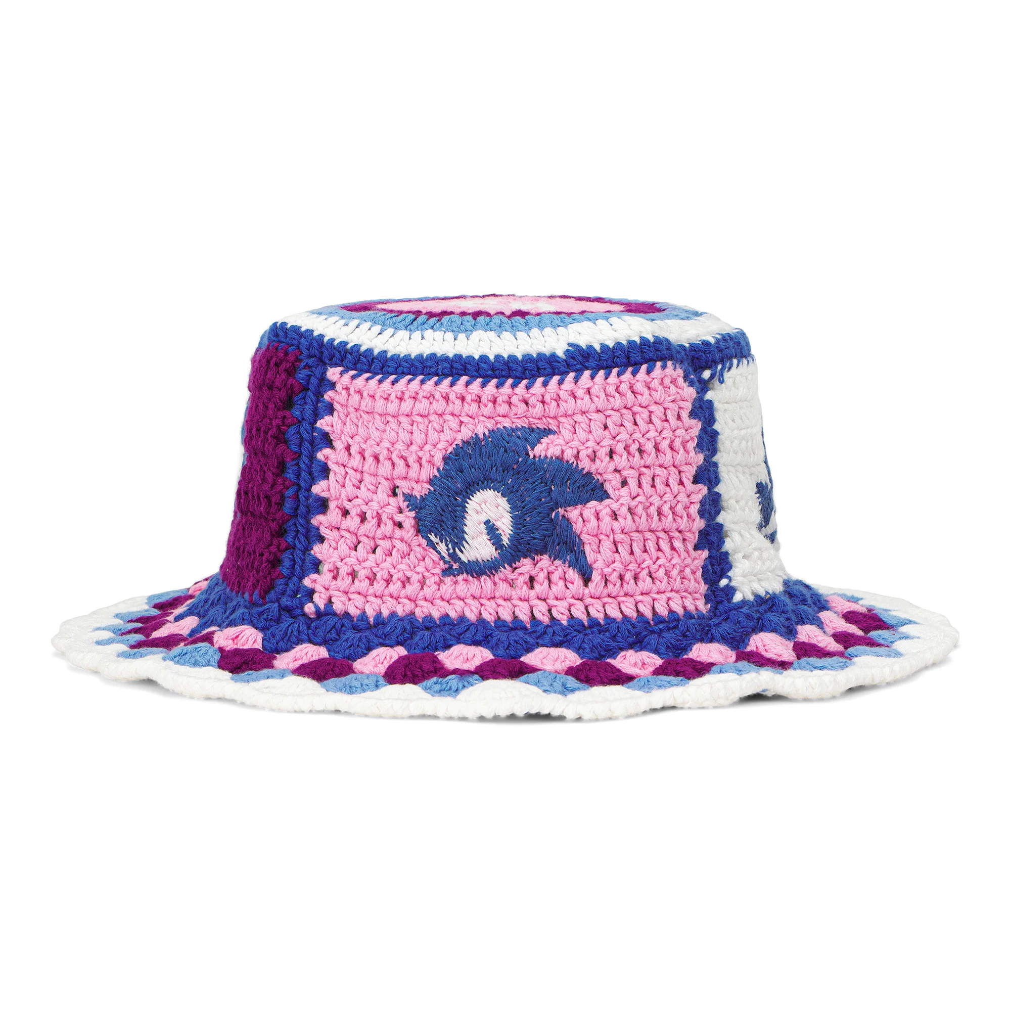 SONIC BLUR CROCHET BUCKET HAT (PURPLE/BLUE) - Image 3