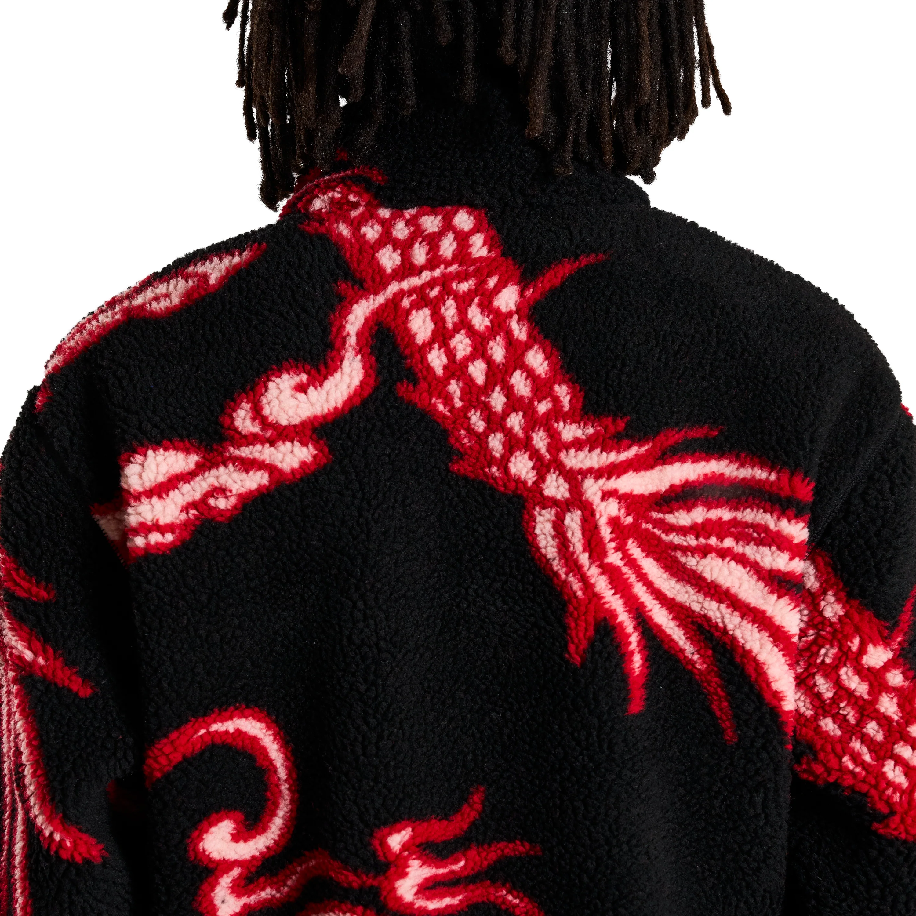 YEAR OF THE DRAGON SHERPA JACKET (BLACK) - Image 8