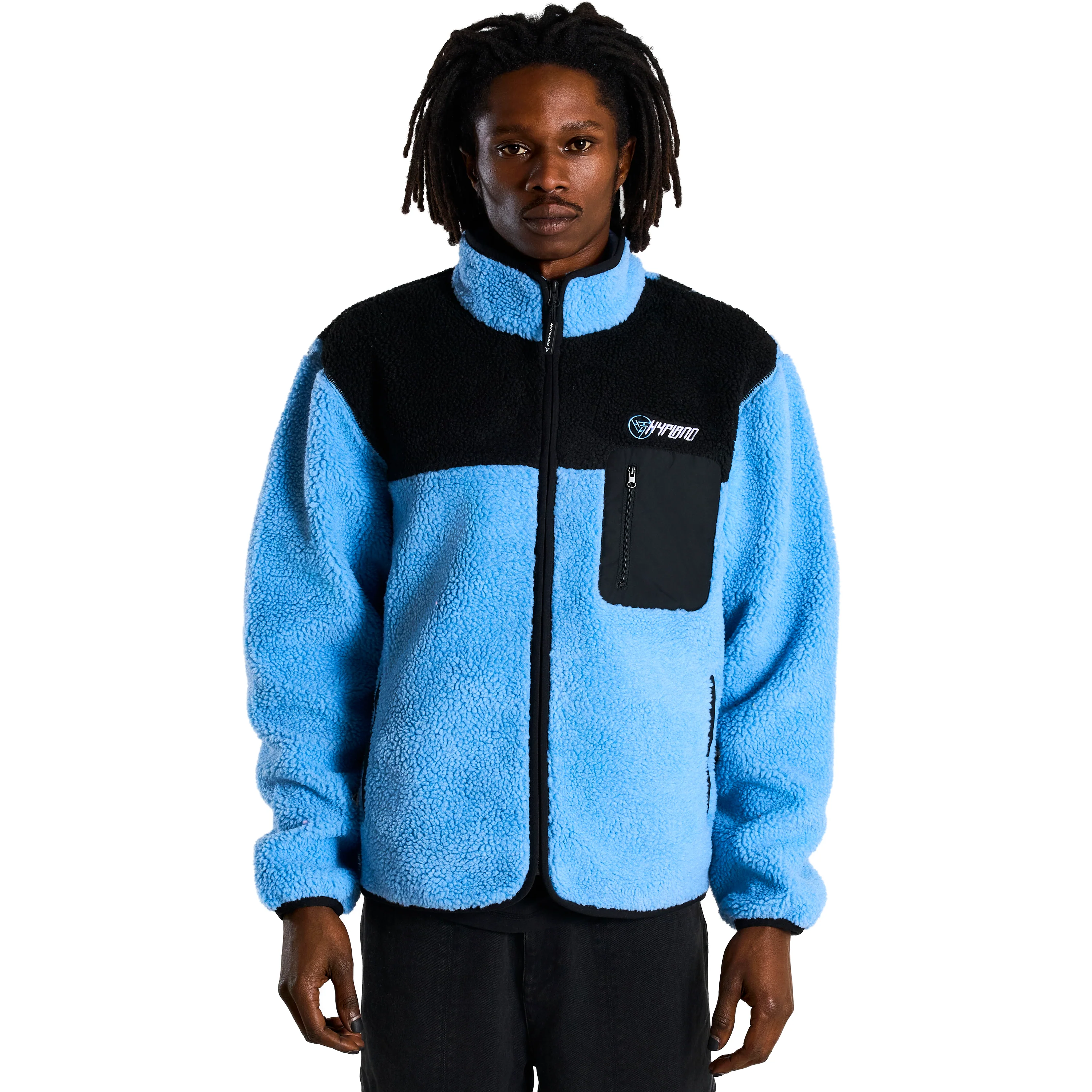 YUGIOH BLUE EYES SHERPA JACKET (LIGHT BLUE) - Image 4