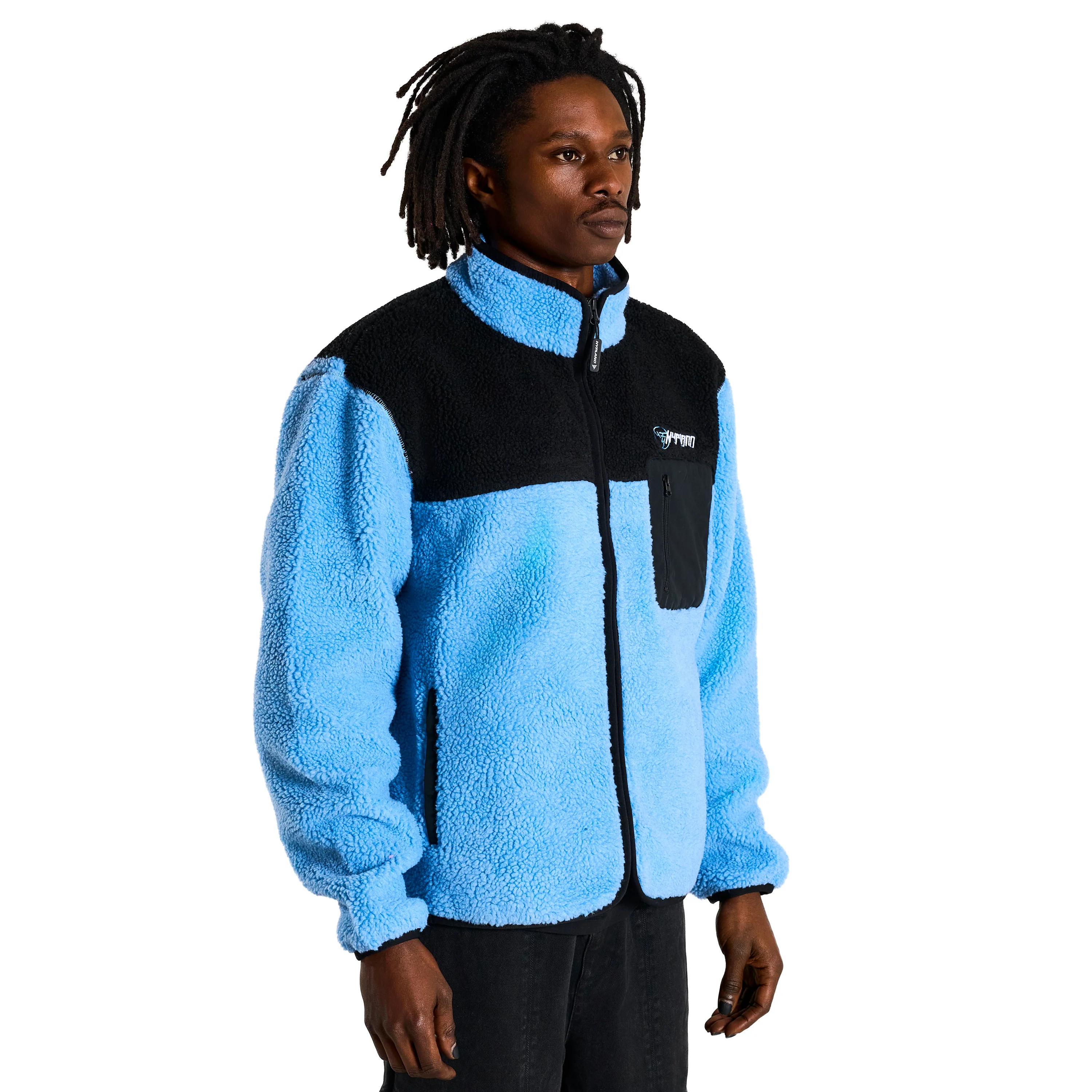YUGIOH BLUE EYES SHERPA JACKET (LIGHT BLUE) - Image 6