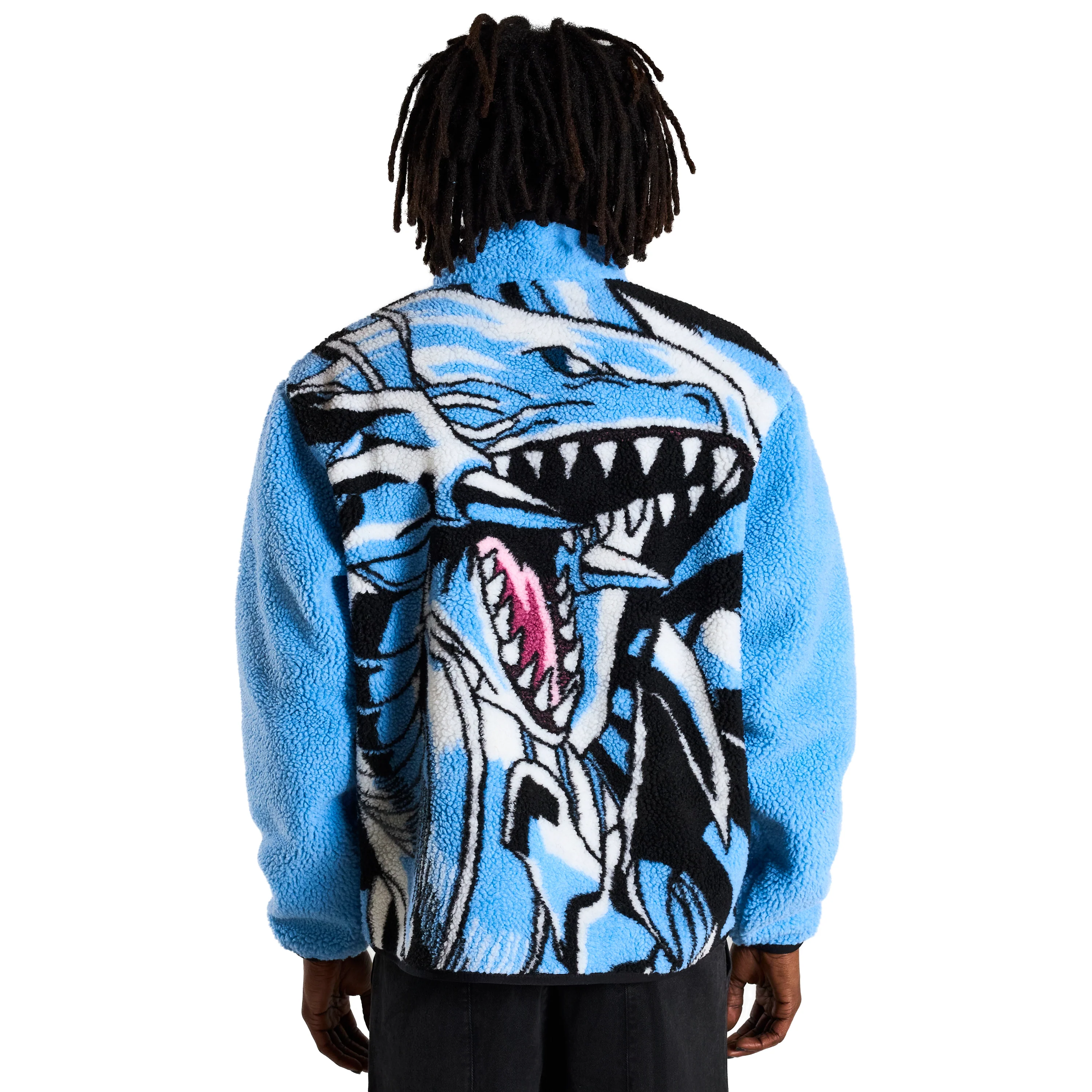 YUGIOH BLUE EYES SHERPA JACKET (LIGHT BLUE) - Image 8