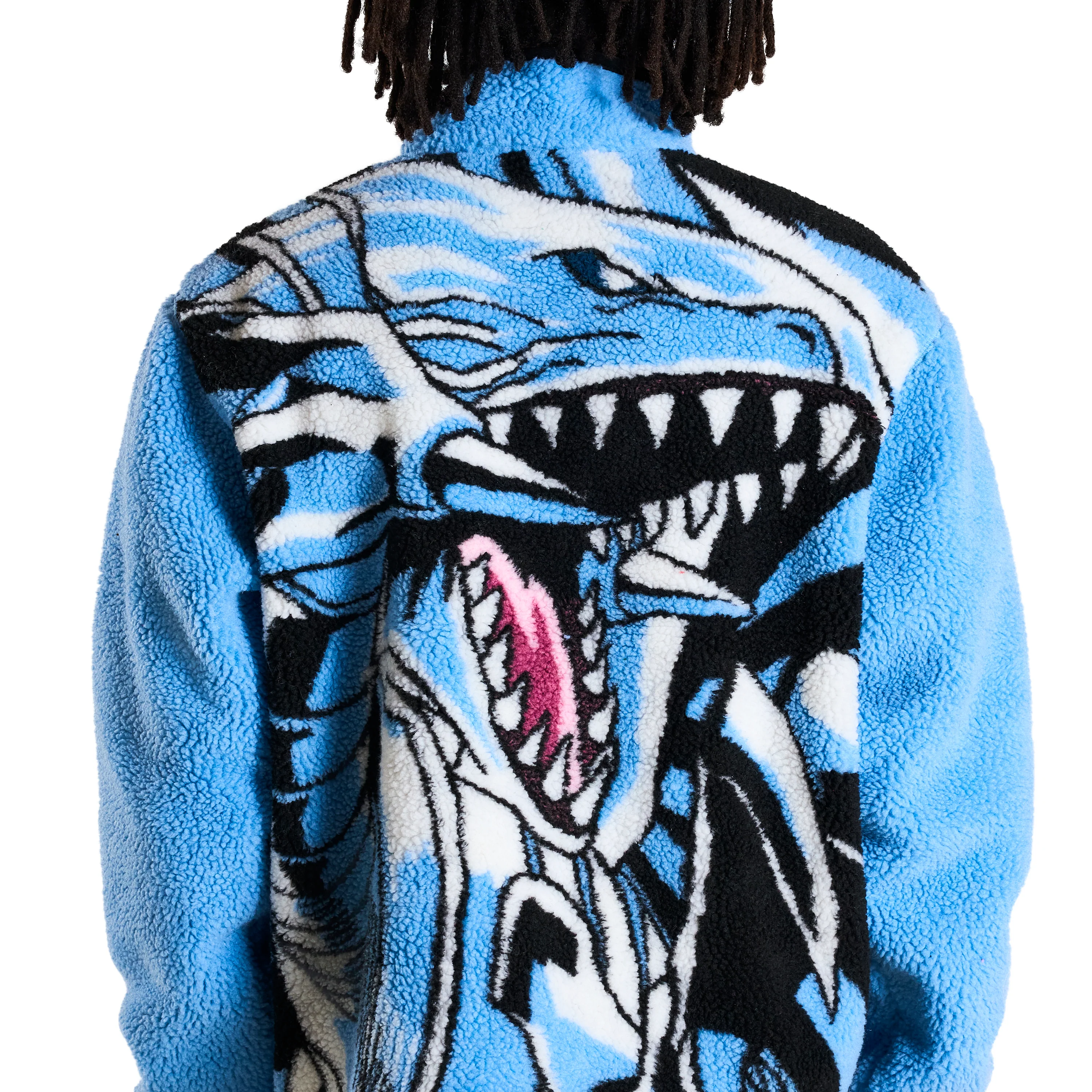 YUGIOH BLUE EYES SHERPA JACKET (LIGHT BLUE) - Image 9