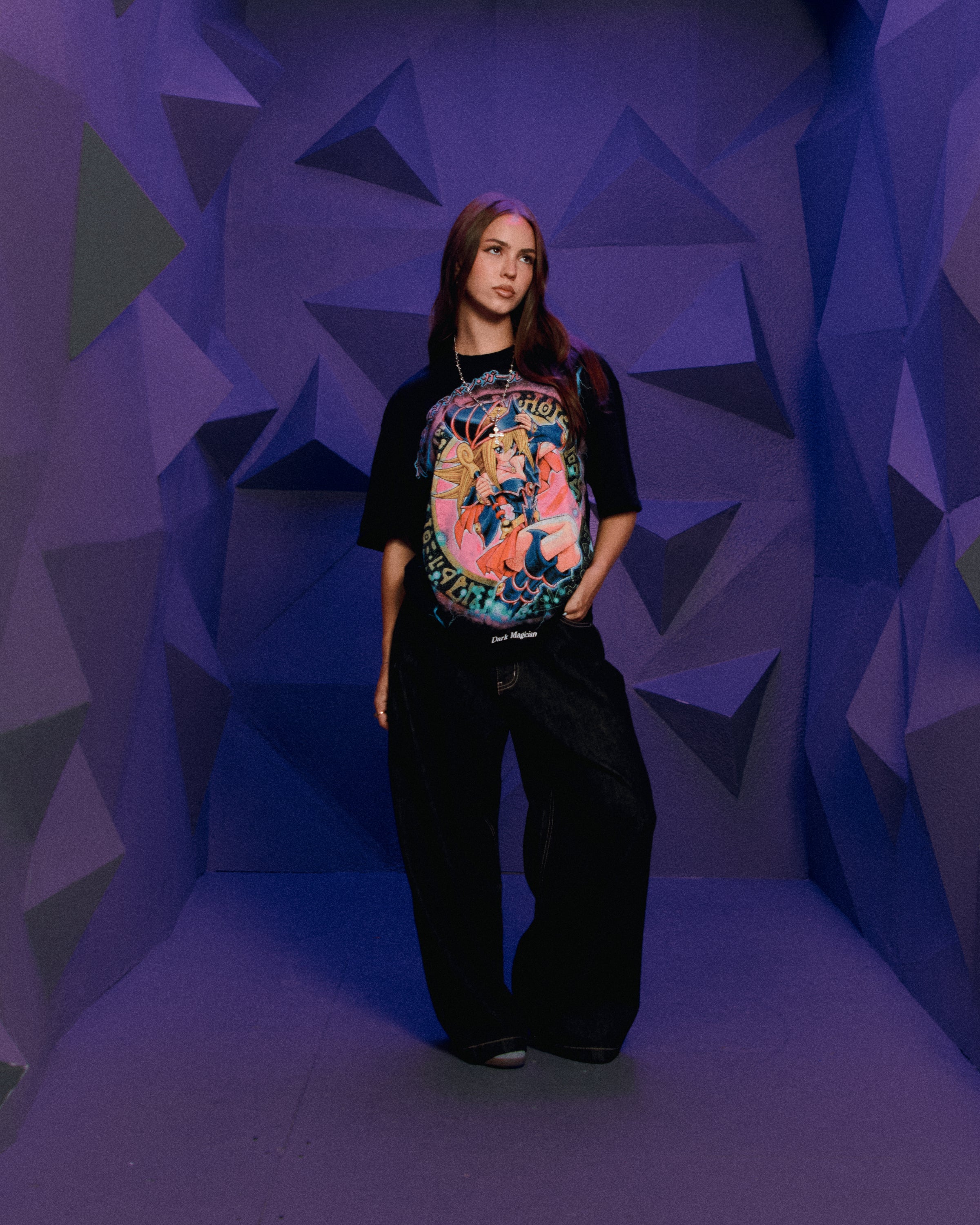 YUGIOH DARK MAGICIAN GIRL V2 JUMBO PRINT SHIRT (BLACK) - Image 3