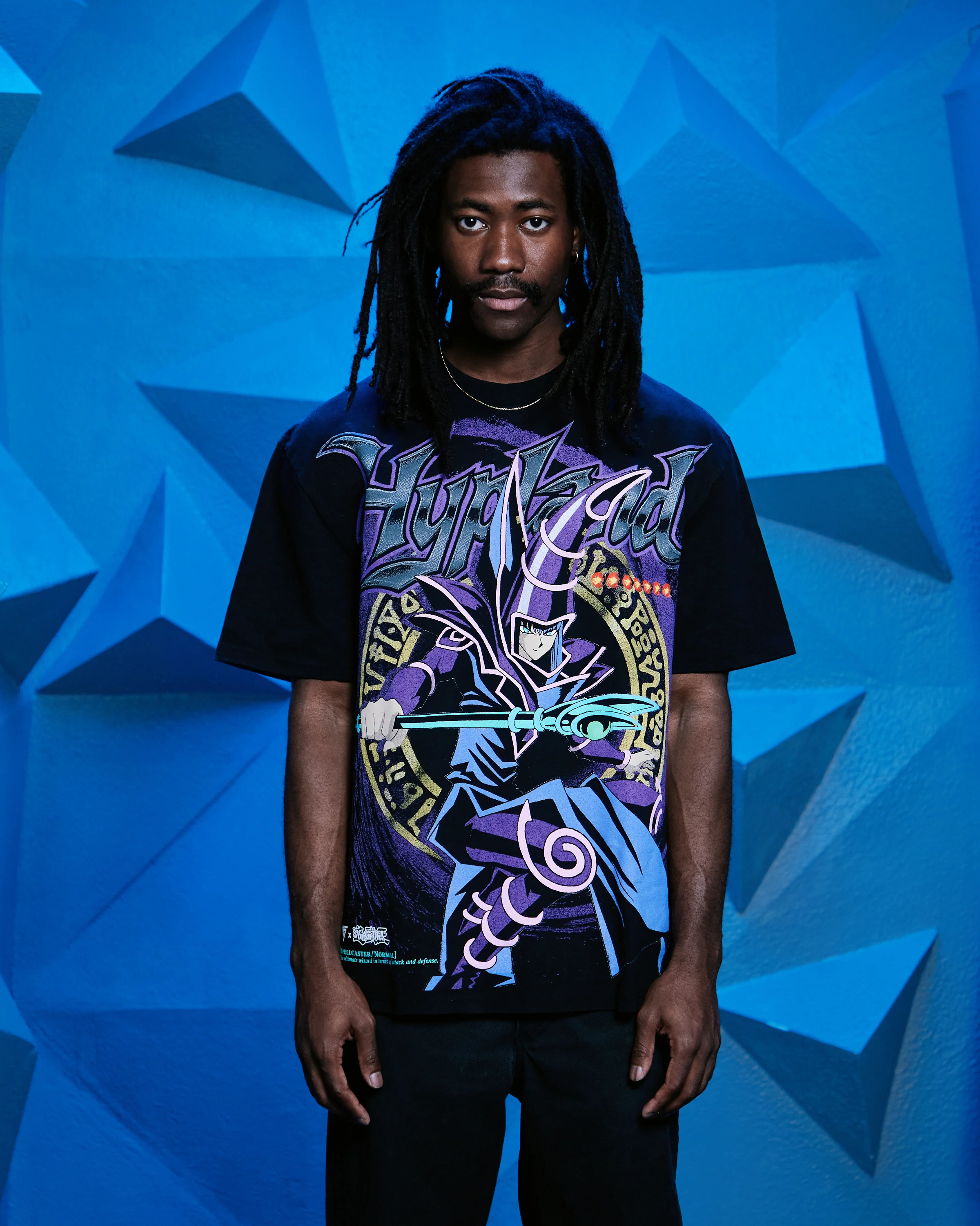 YUGIOH DARK MAGICIAN JUMBO PRINT SHIRT (BLACK) - Image 3