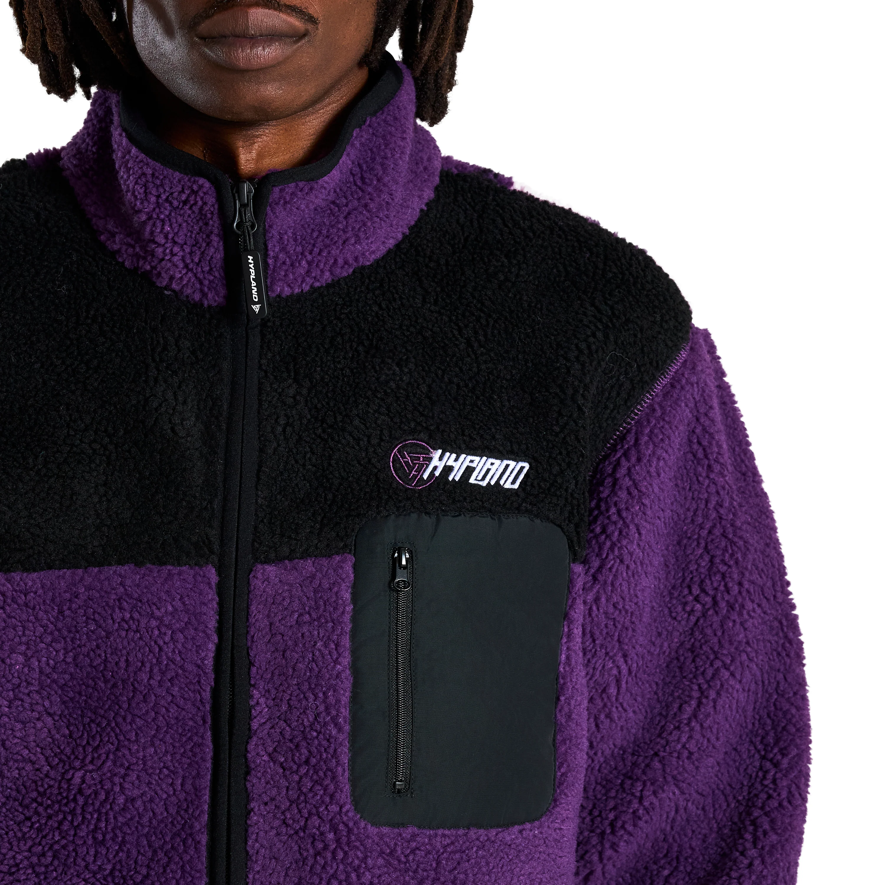 YUGIOH DARK MAGICIAN SHERPA JACKET (PURPLE) - Image 4