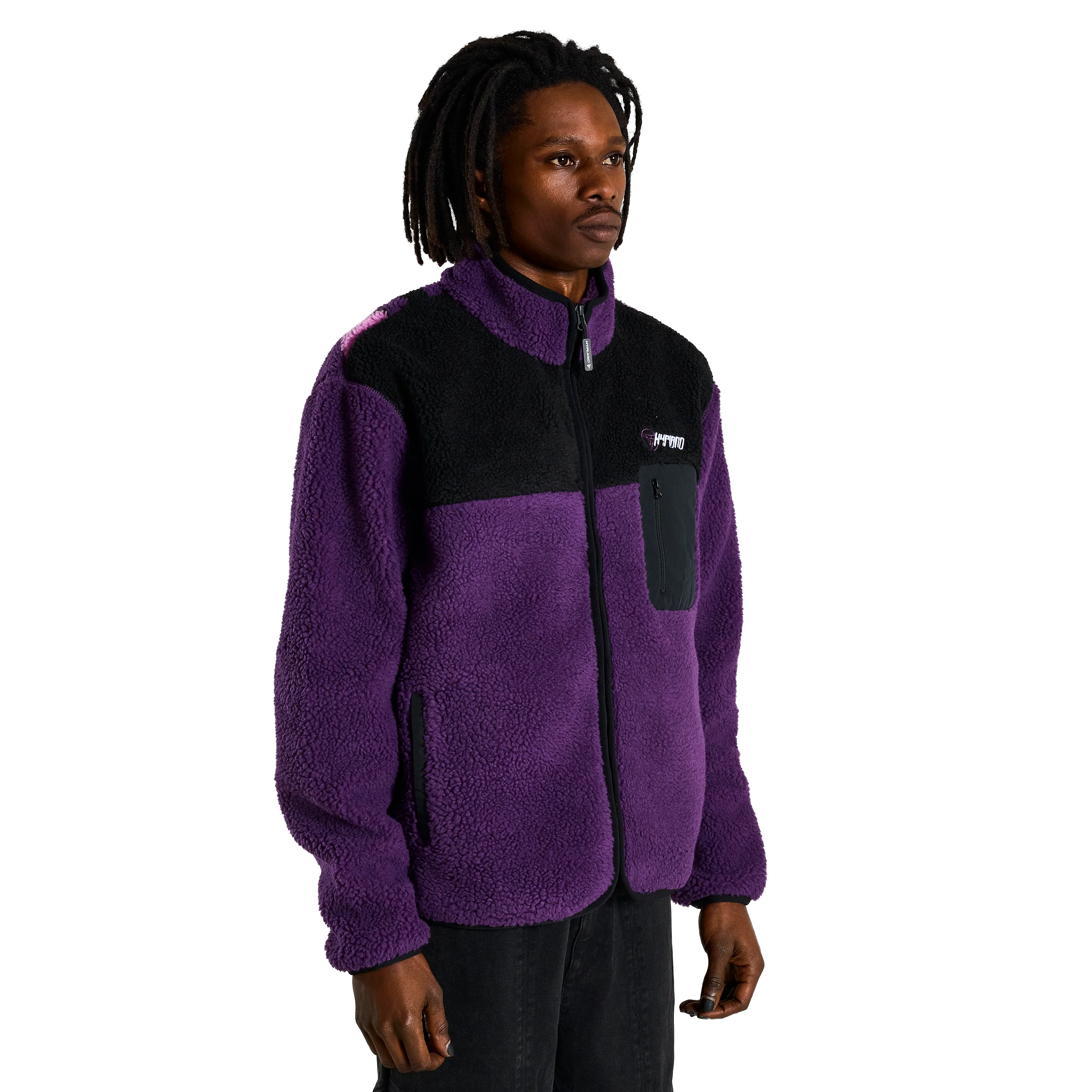 YUGIOH DARK MAGICIAN SHERPA JACKET (PURPLE) - Image 5