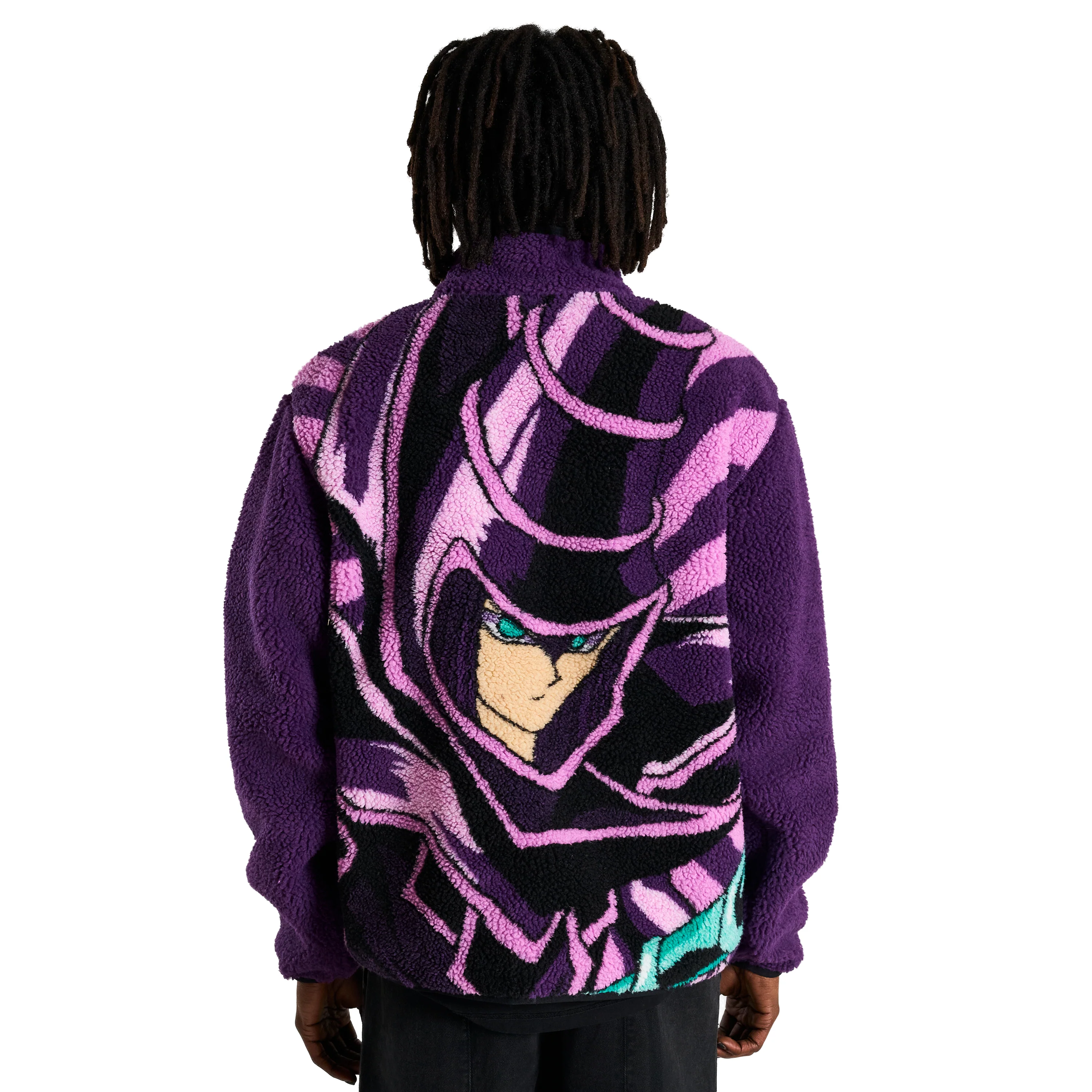 YUGIOH DARK MAGICIAN SHERPA JACKET (PURPLE) - Image 6