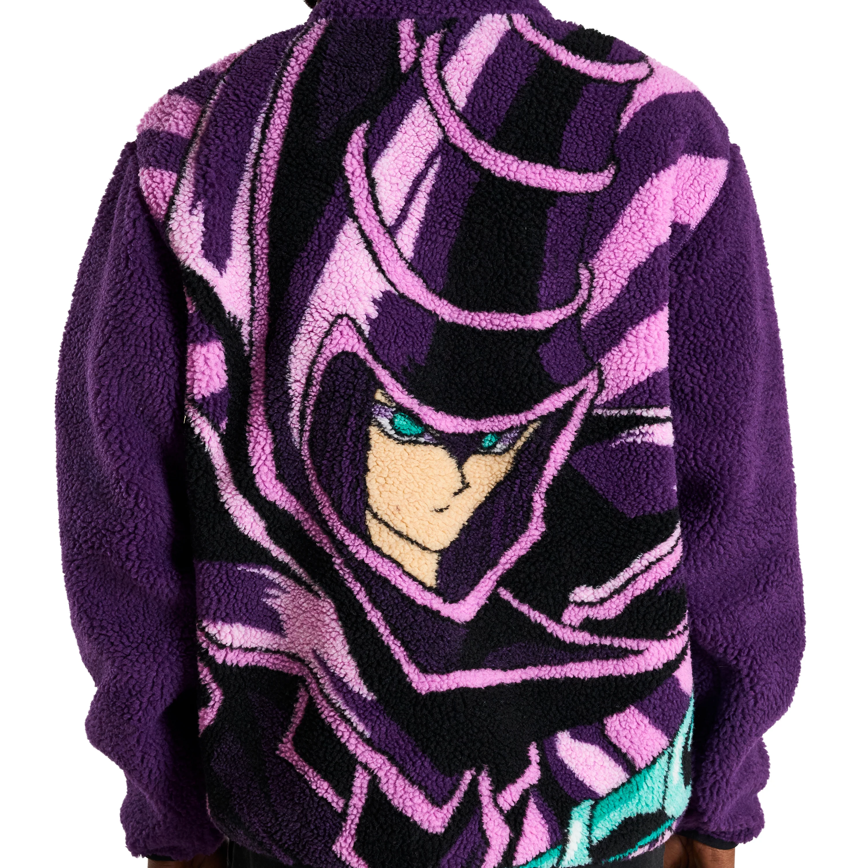YUGIOH DARK MAGICIAN SHERPA JACKET (PURPLE) - Image 7