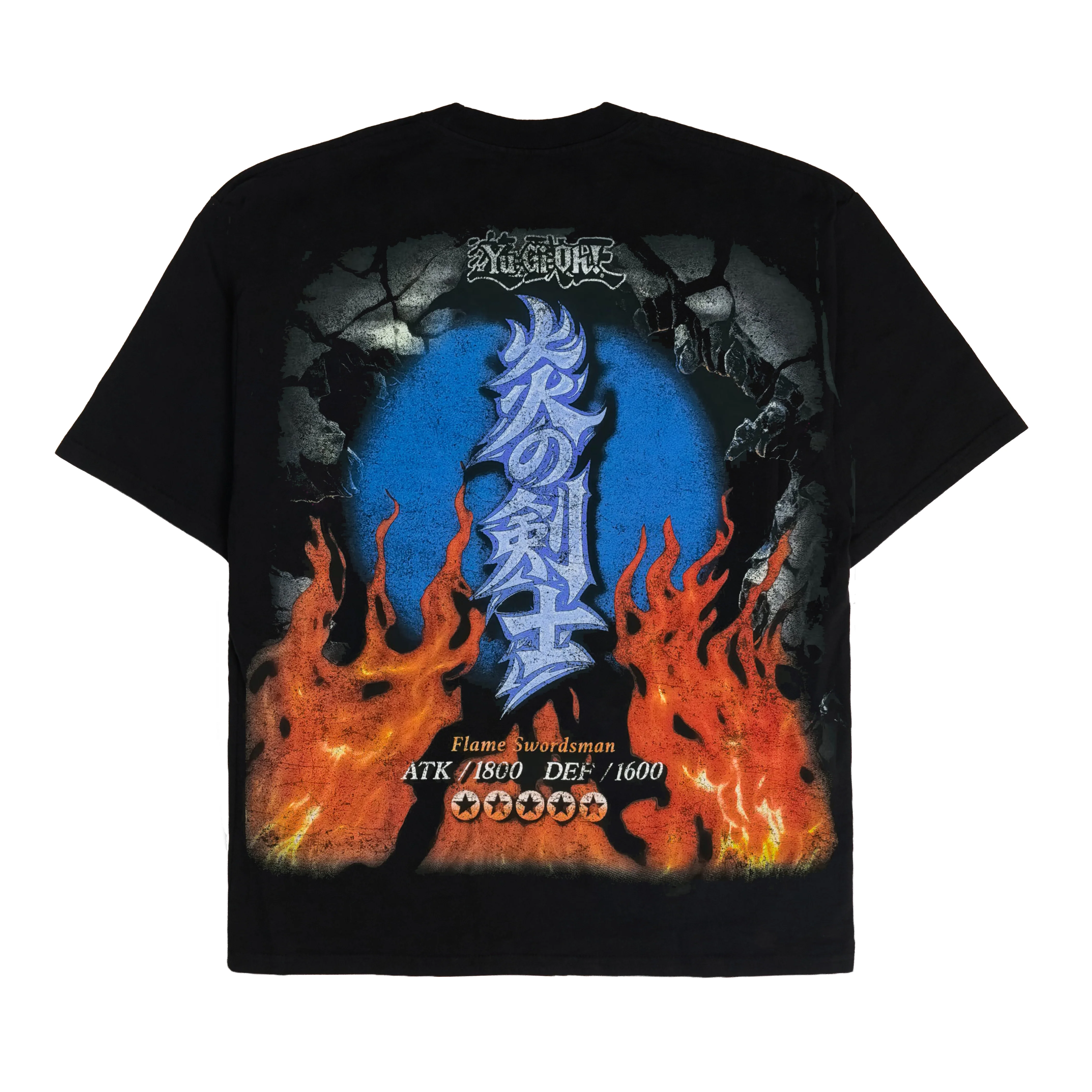 YUGIOH FLAME SWORDSMAN JUMBO PRINT SHIRT (BLACK) - Image 2