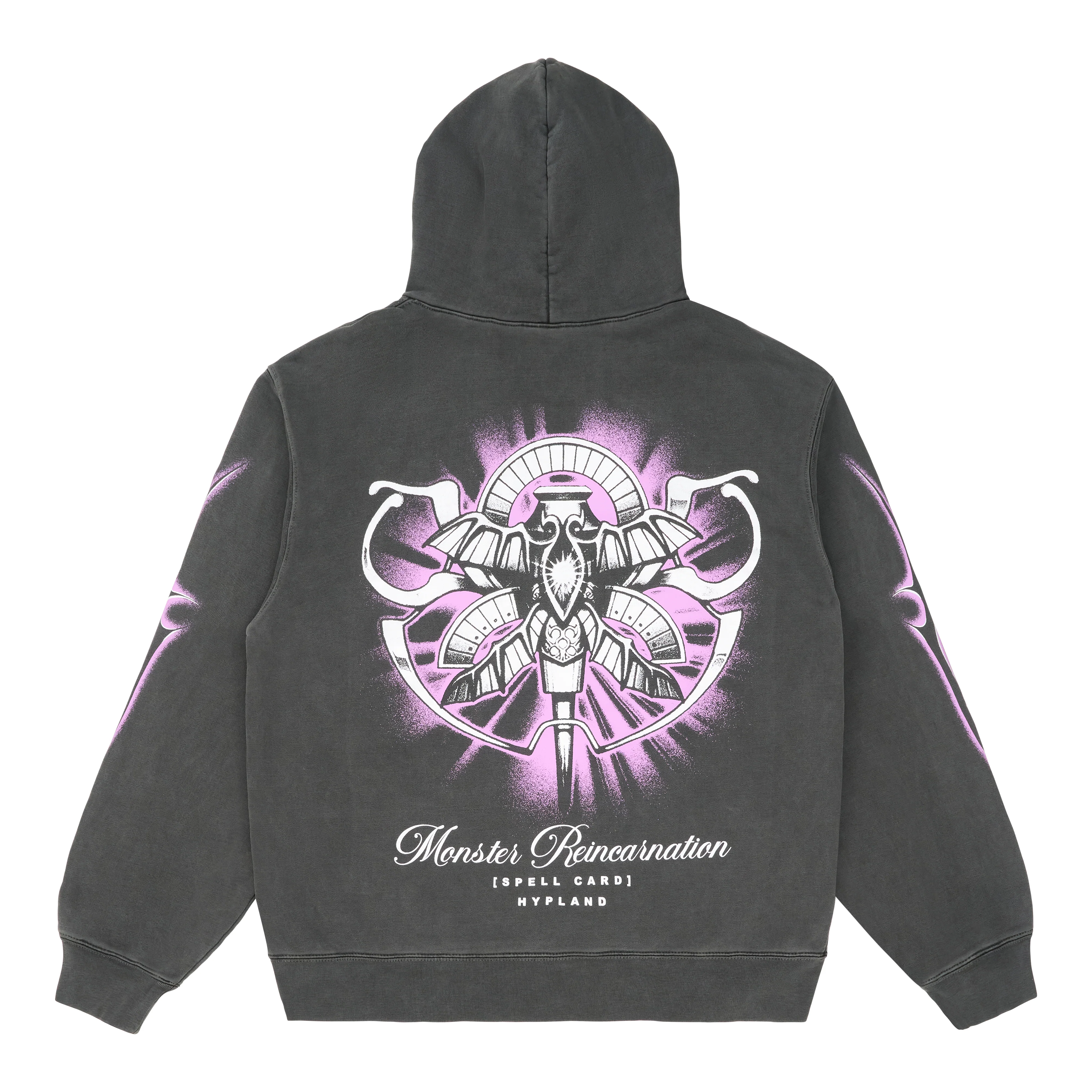 YUGIOH MONSTER REINCARNATION HOODIE (VINTAGE BLACK) - Image 2