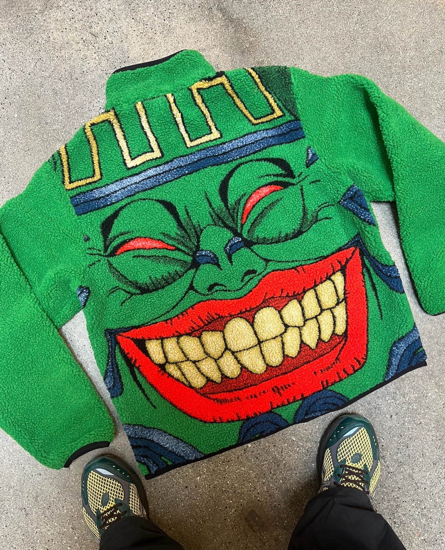 YUGIOH POT OF GREED SHERPA JACKET (GREEN) - Image 4