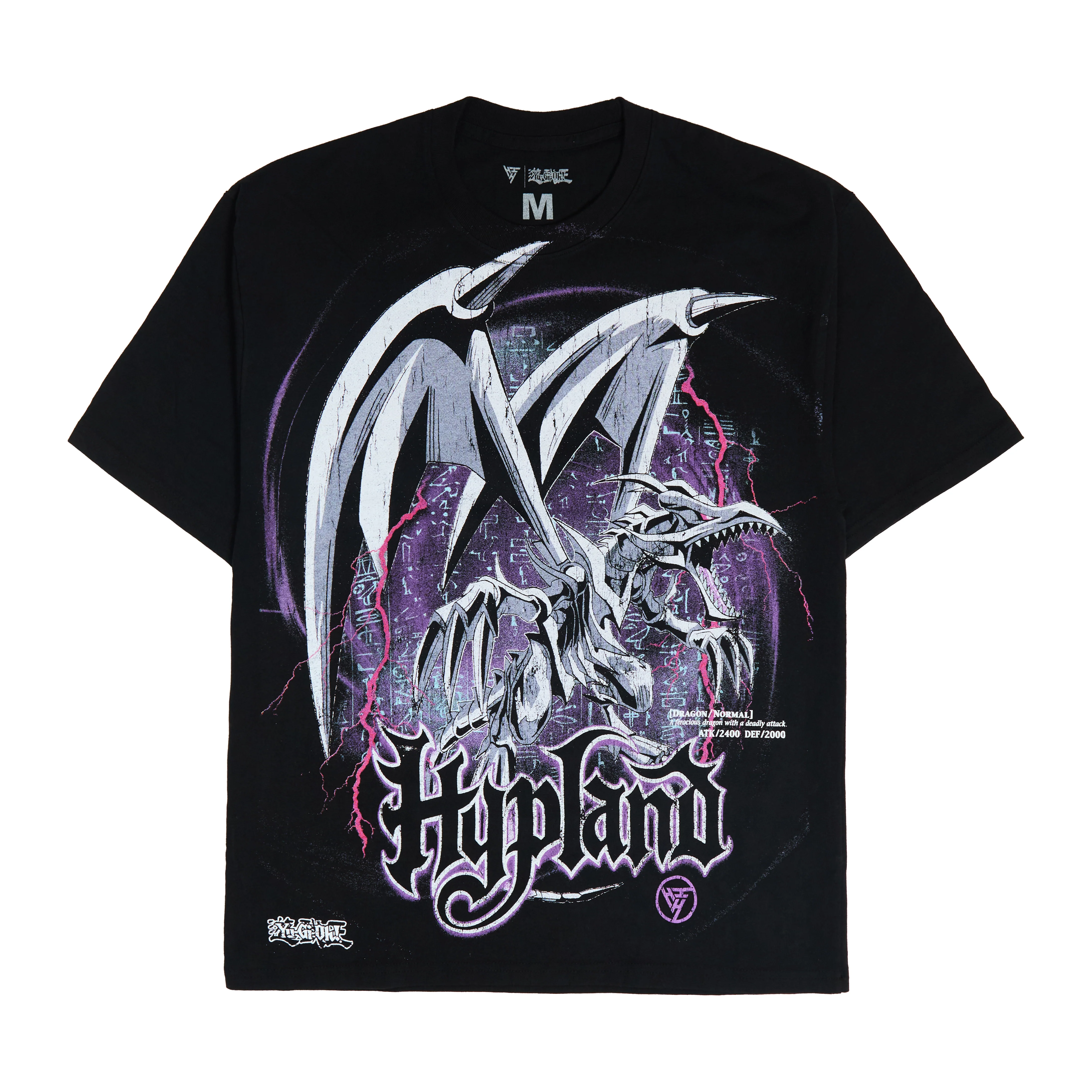 YUGIOH RED EYES JUMBO PRINT SHIRT (BLACK)