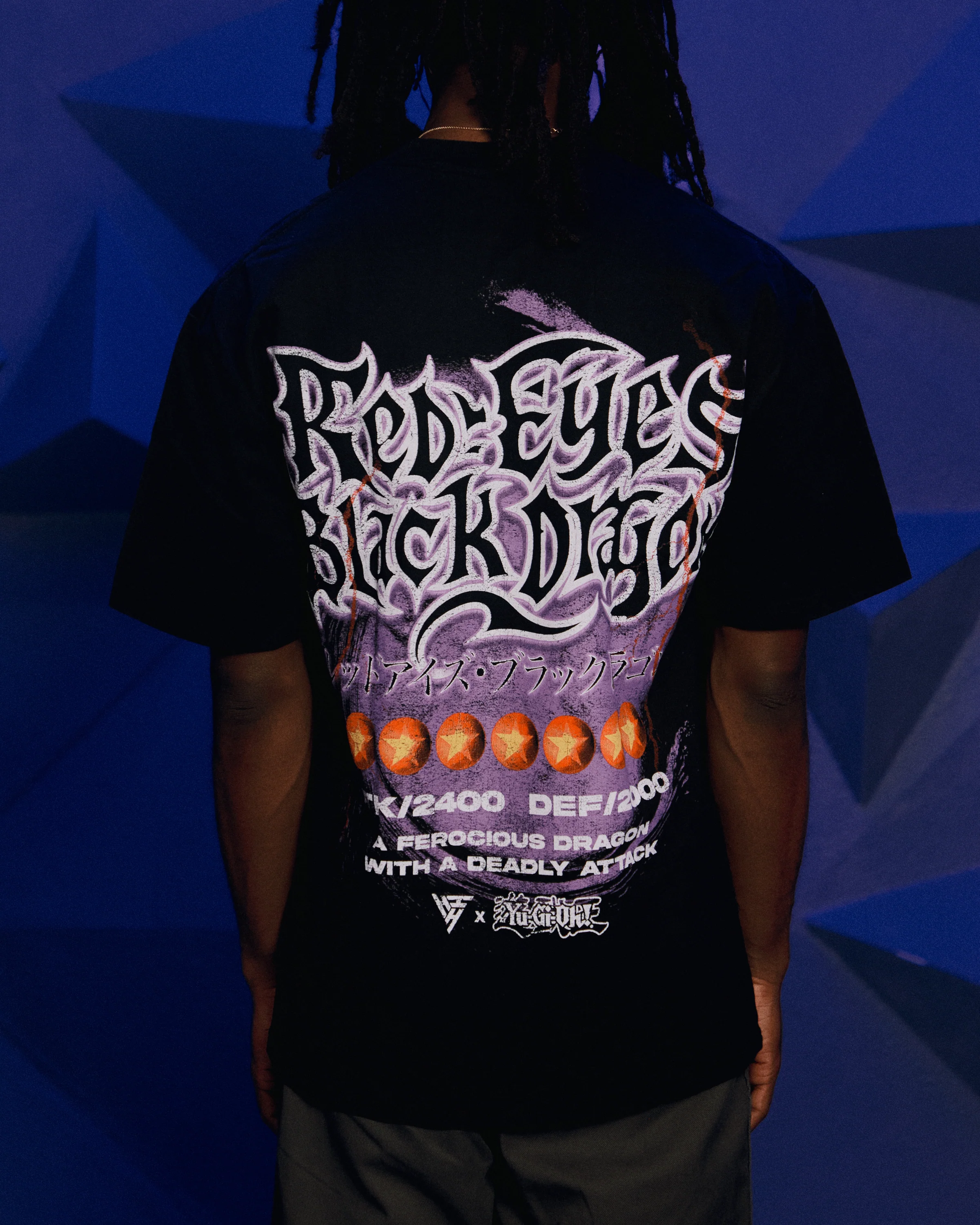 YUGIOH RED EYES JUMBO PRINT SHIRT (BLACK) - Image 4
