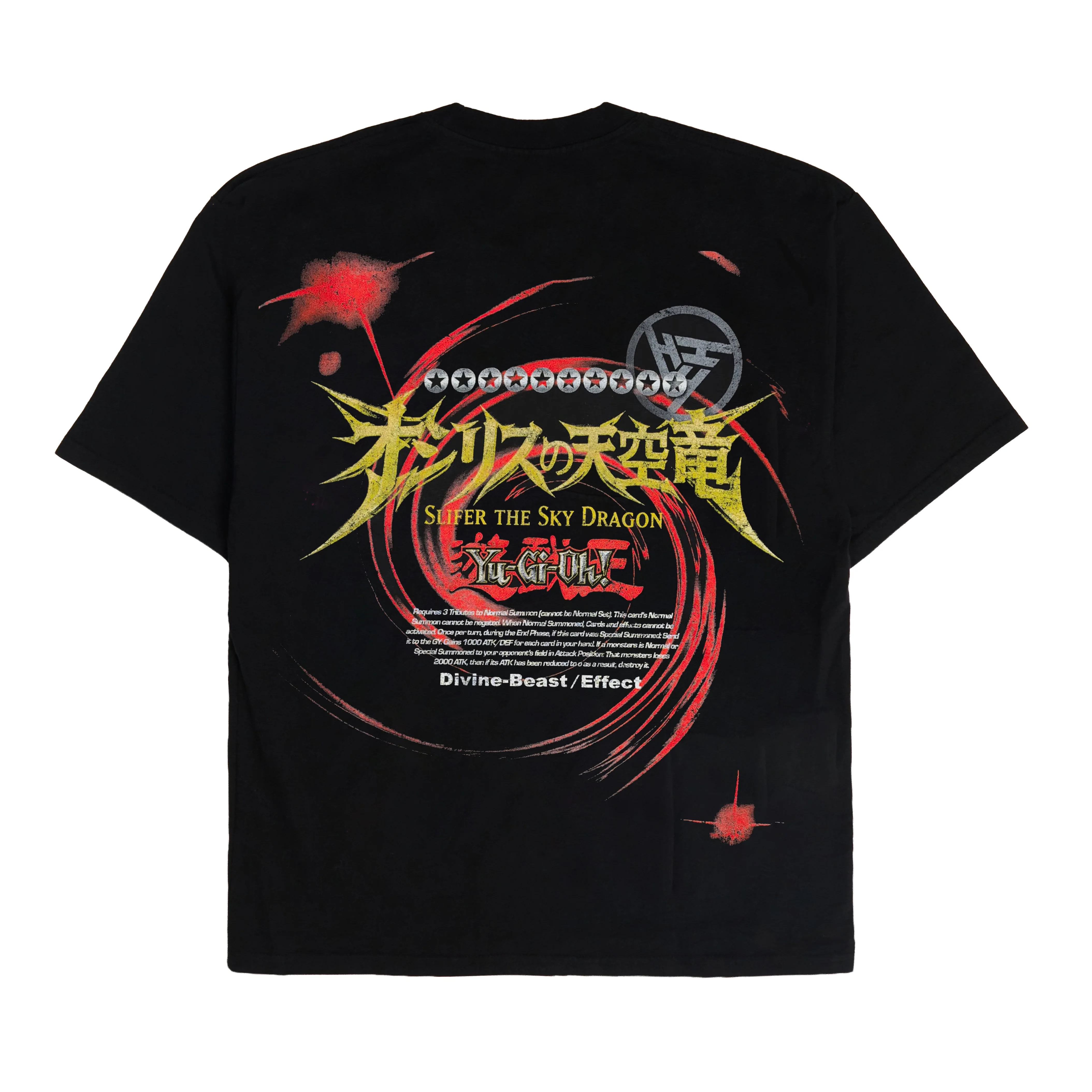 YUGIOH SLIFER JUMBO PRINT SHIRT (BLACK) - Image 2
