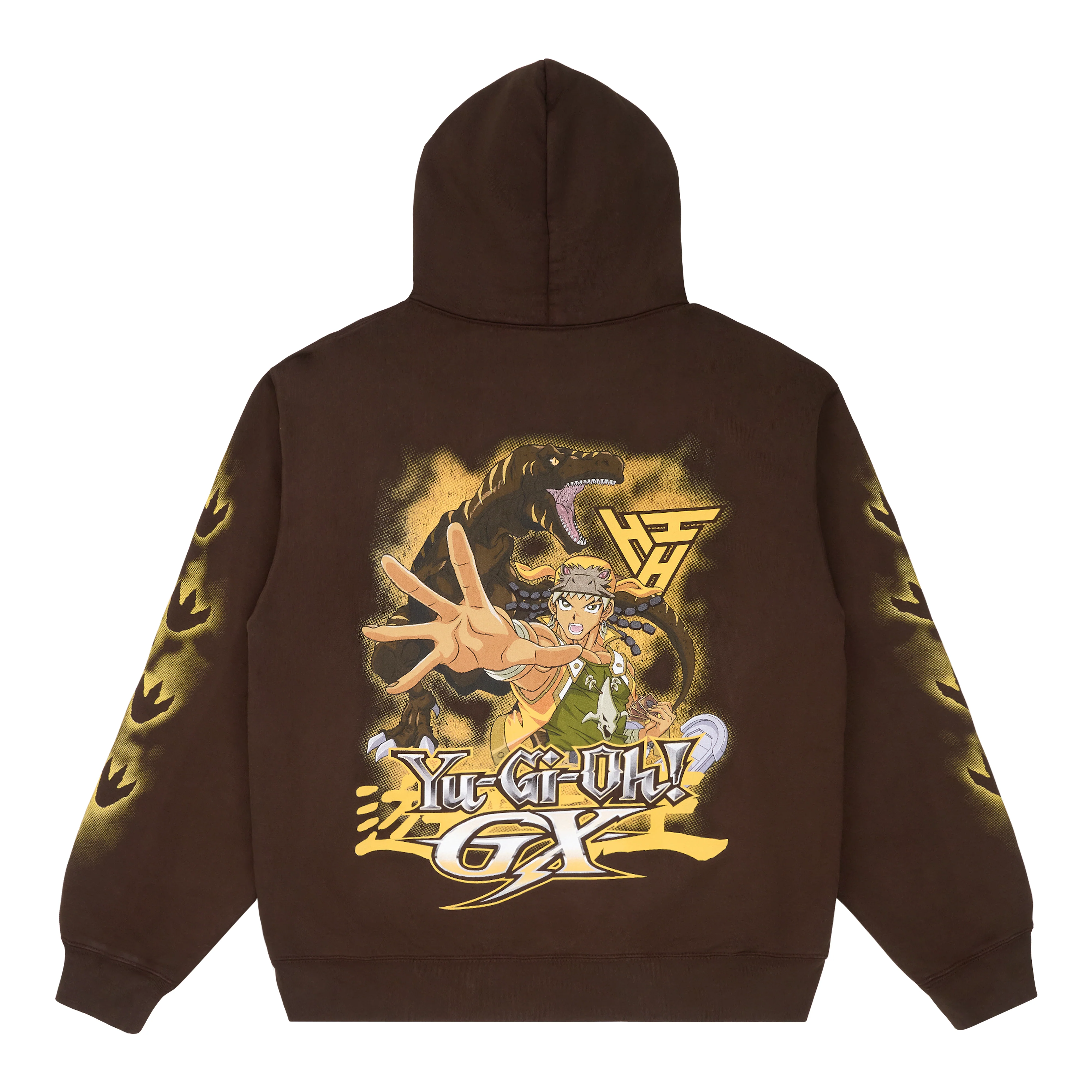 YUGIOH TYRANNO HOODIE (CHOCOLATE) - Image 2