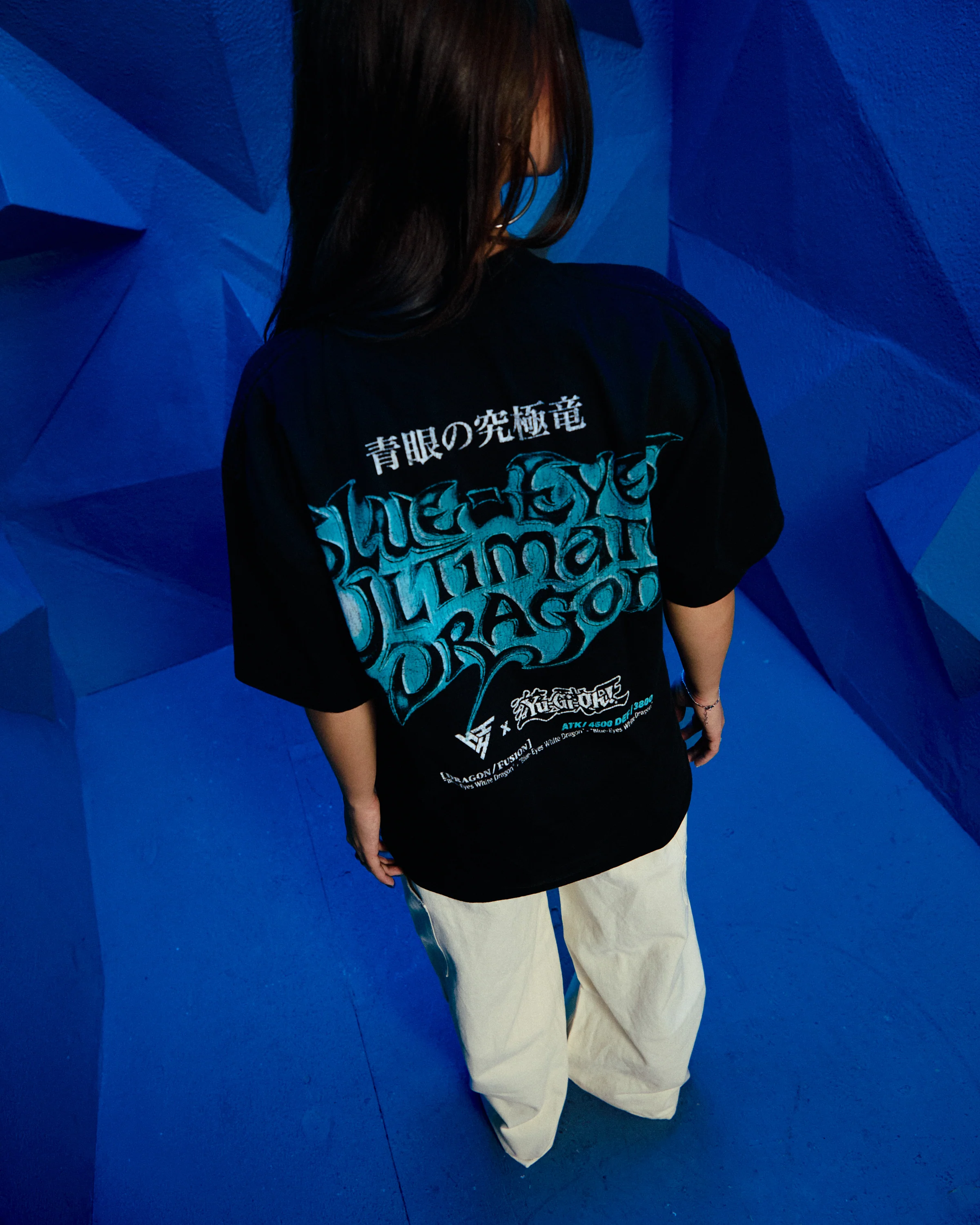 YUGIOH ULTIMATE BLUE EYES JUMBO PRINT SHIRT (BLACK) - Image 4